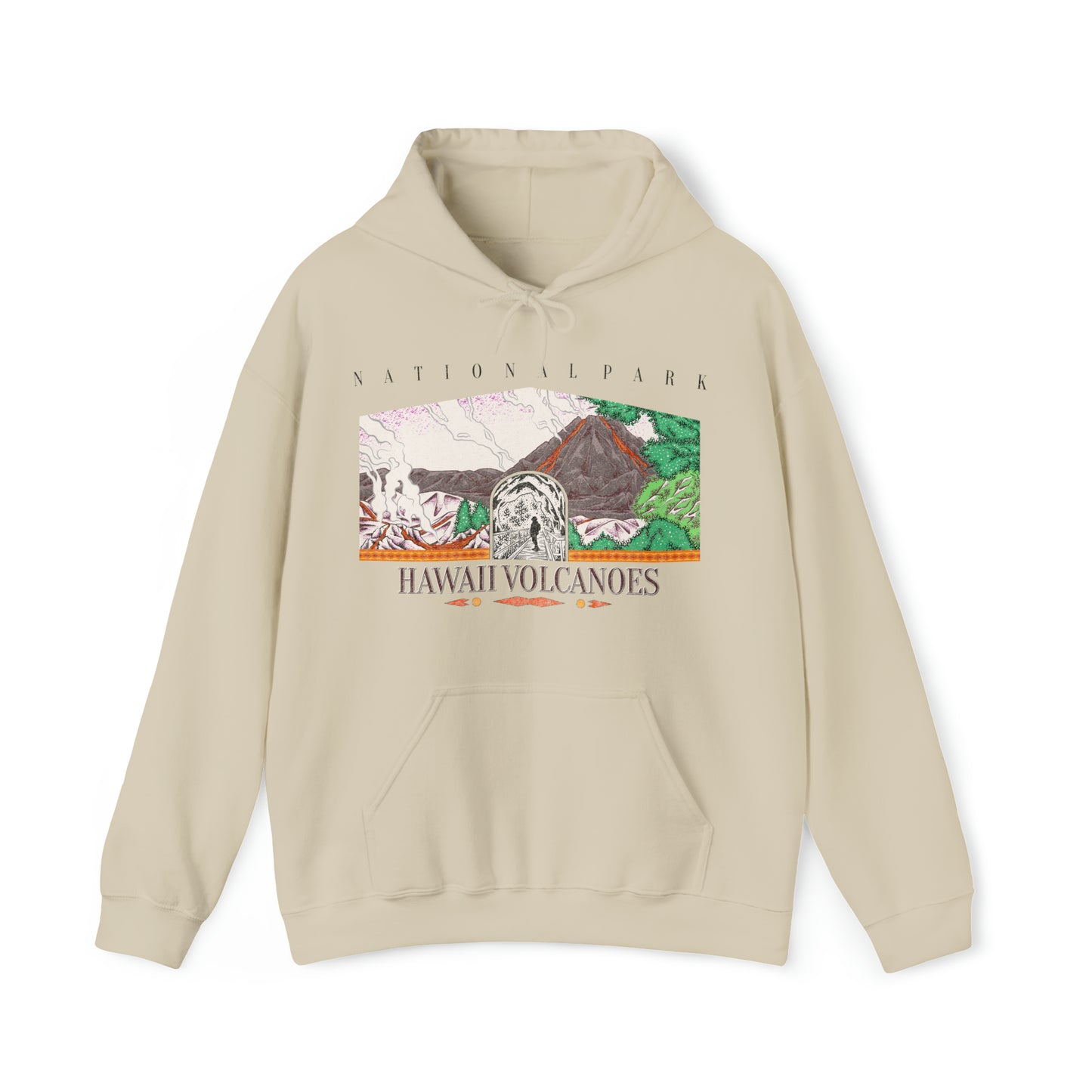Vintage Hawaii Volcanoes National Park Hoodie