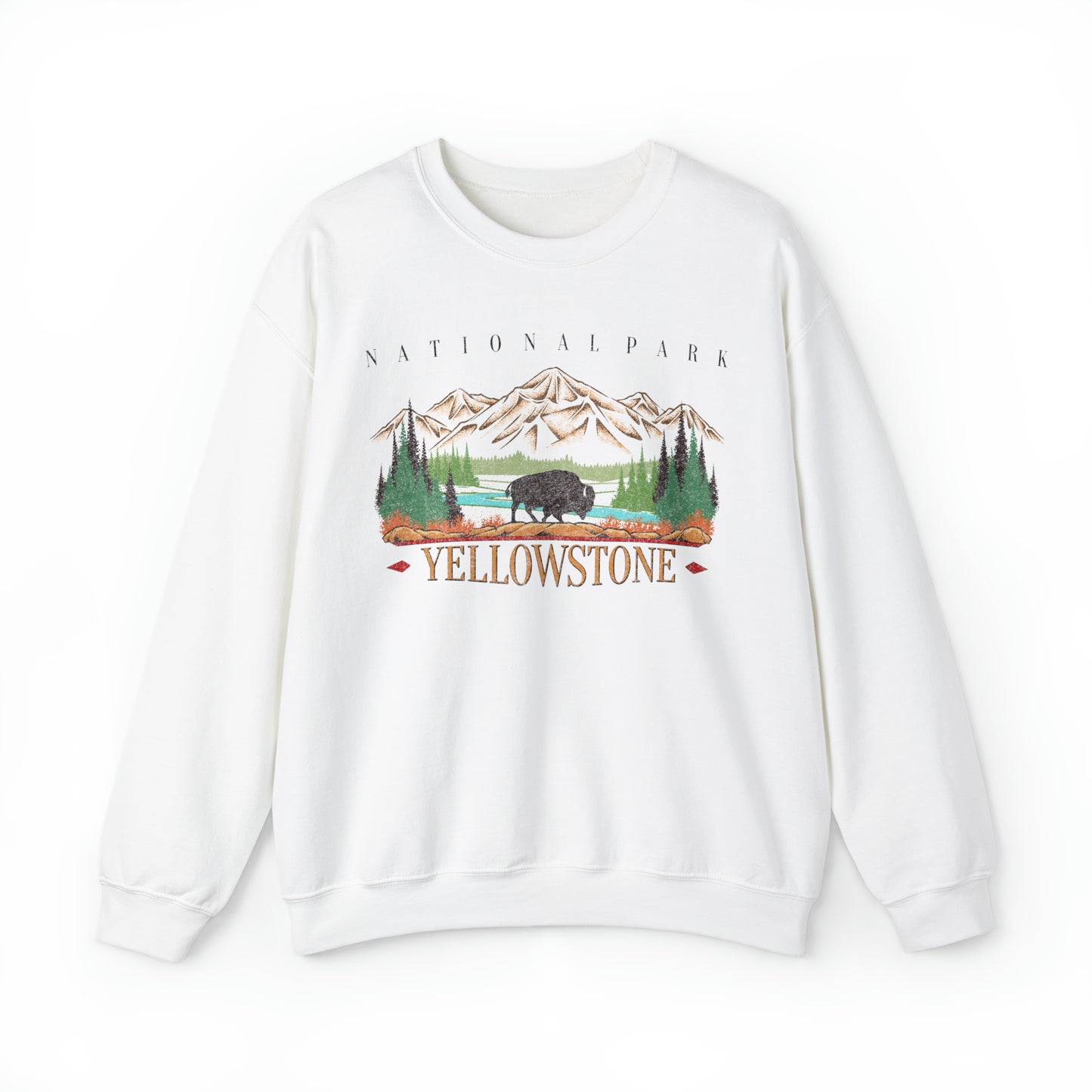Vintage Yellowstone National Park Pullover Sweatshirt