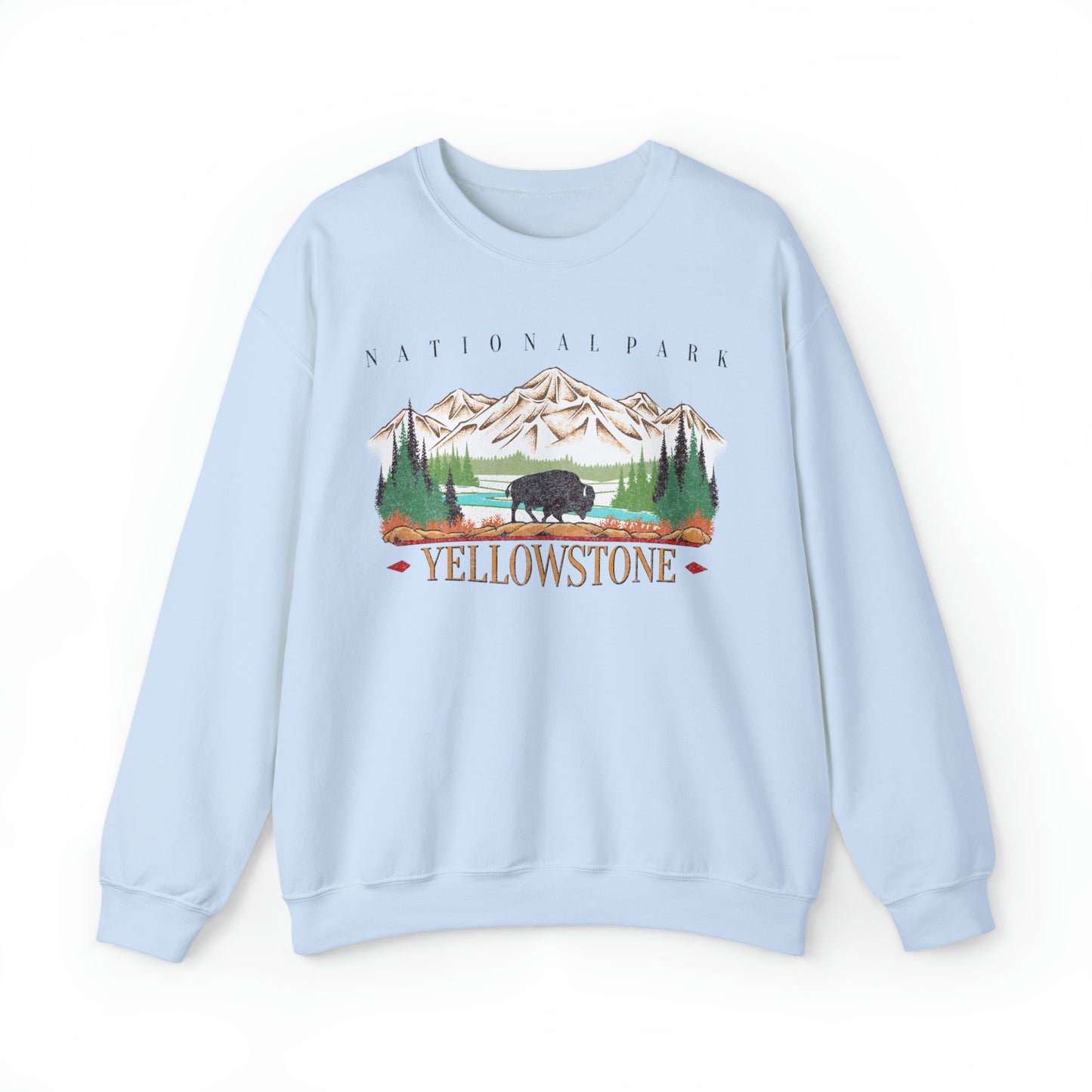 Vintage Yellowstone National Park Pullover Sweatshirt
