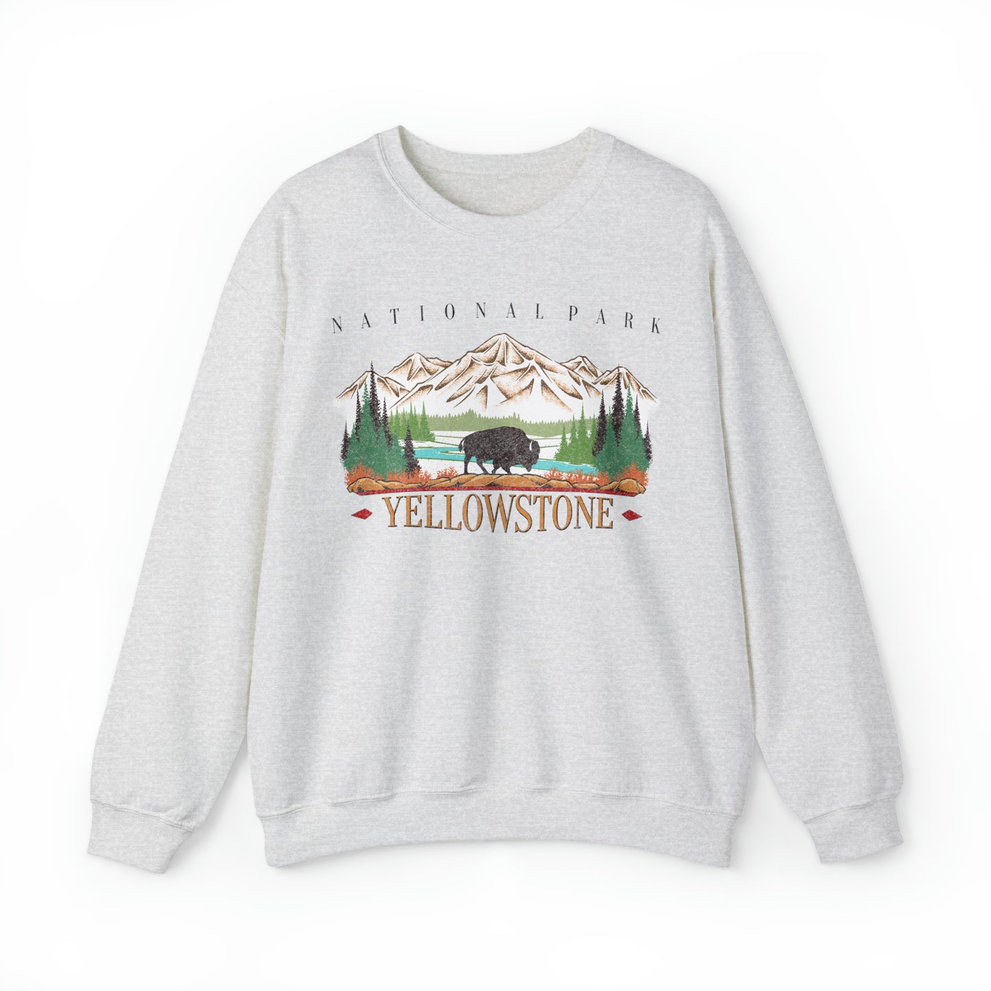 Vintage Yellowstone National Park Pullover Sweatshirt