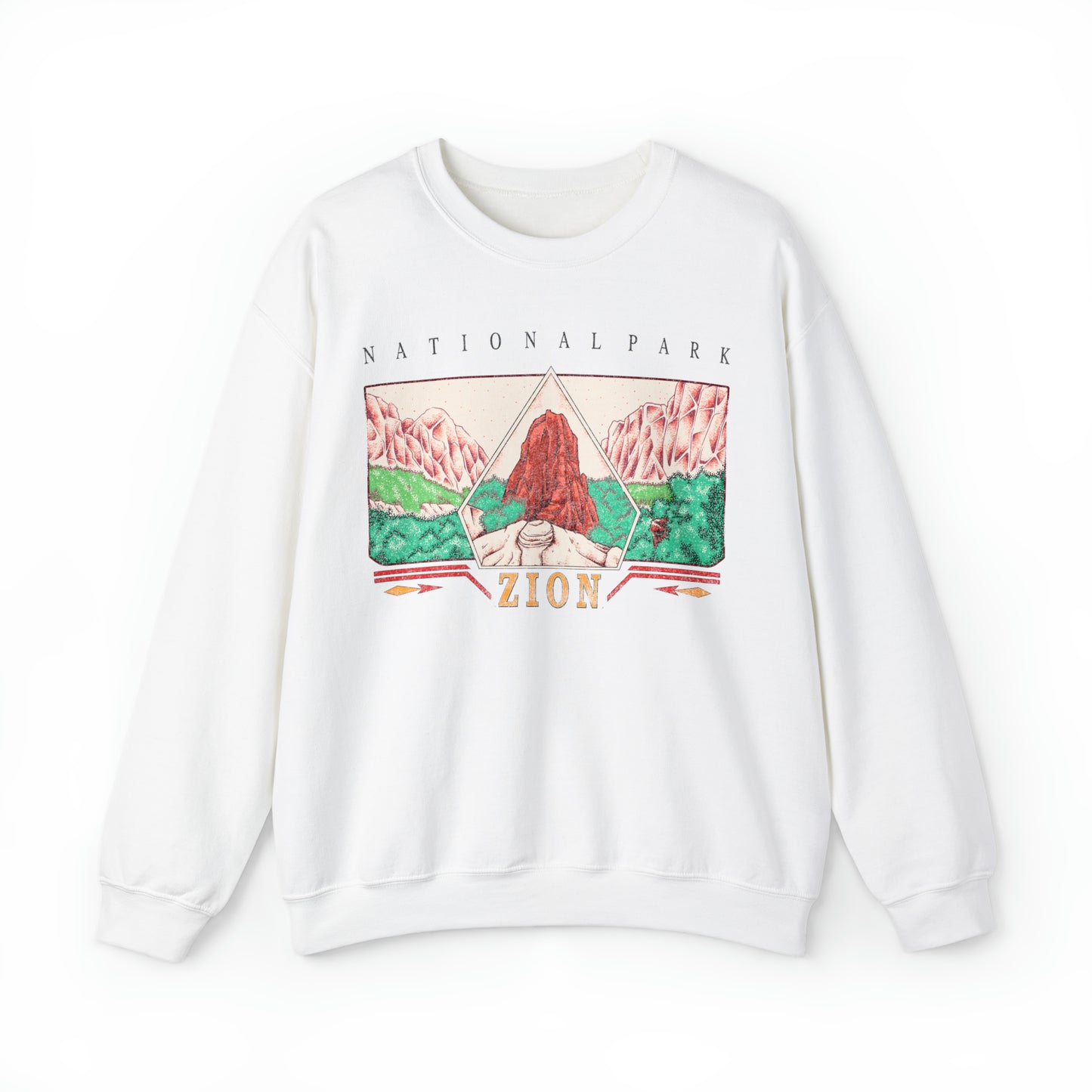 Vintage Zion National Park Pullover Sweatshirt