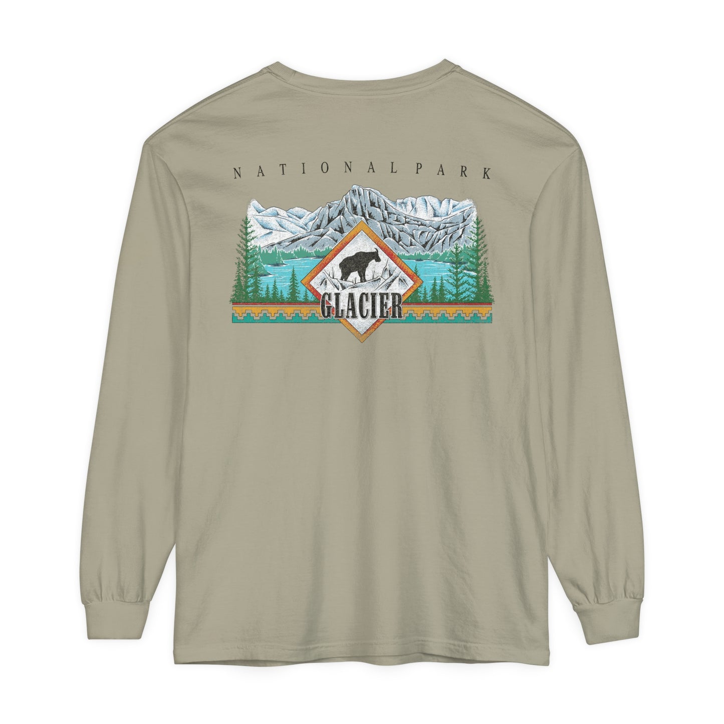Vintage Glacier National Park Long Sleeve Shirt