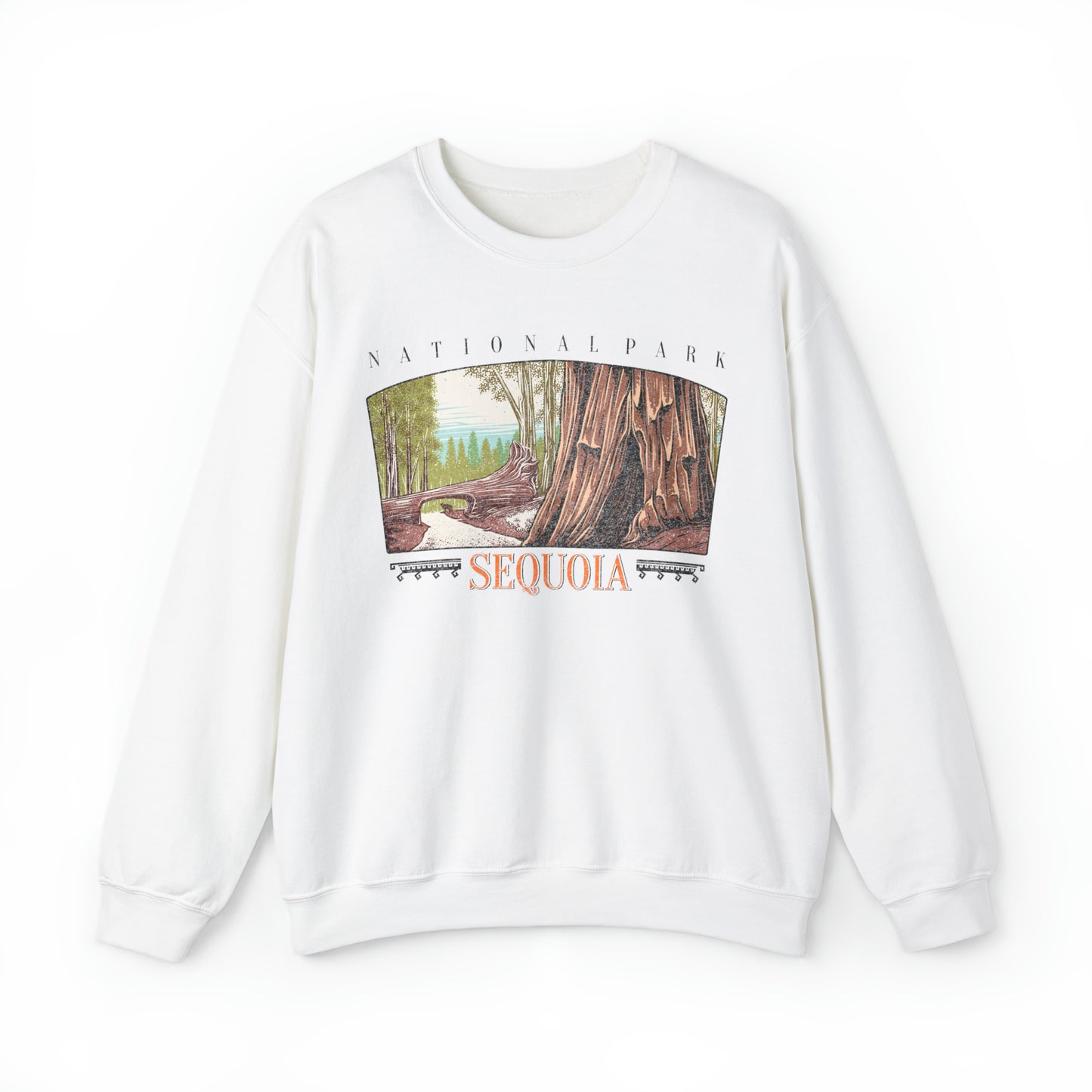 Vintage Sequoia National Park Pullover Sweatshirt