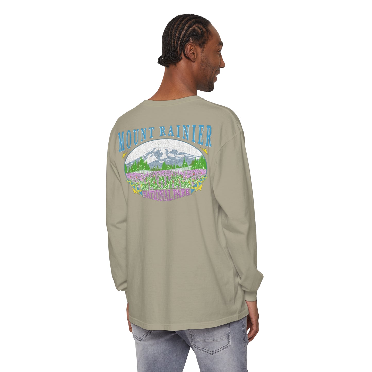 Vintage Rainier National Park Long Sleeve Shirt