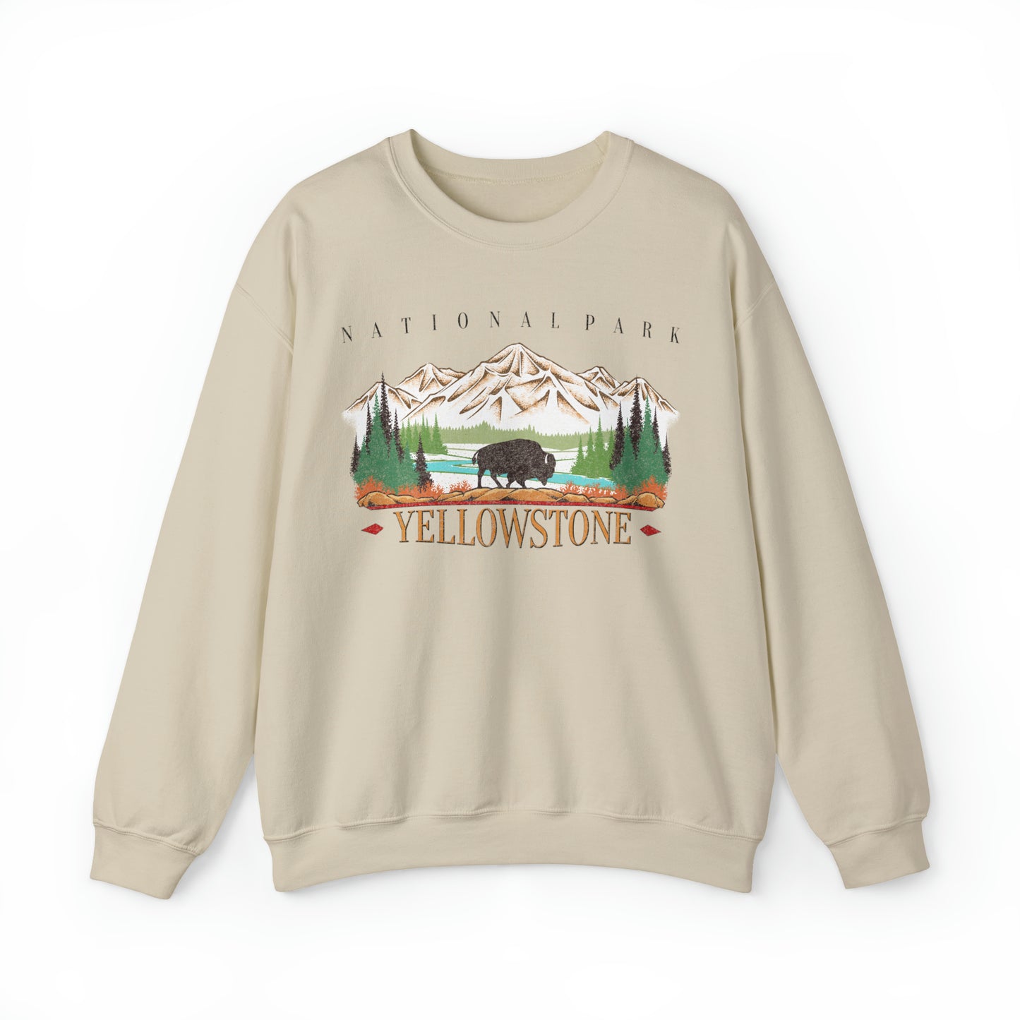 Vintage Yellowstone National Park Pullover Sweatshirt