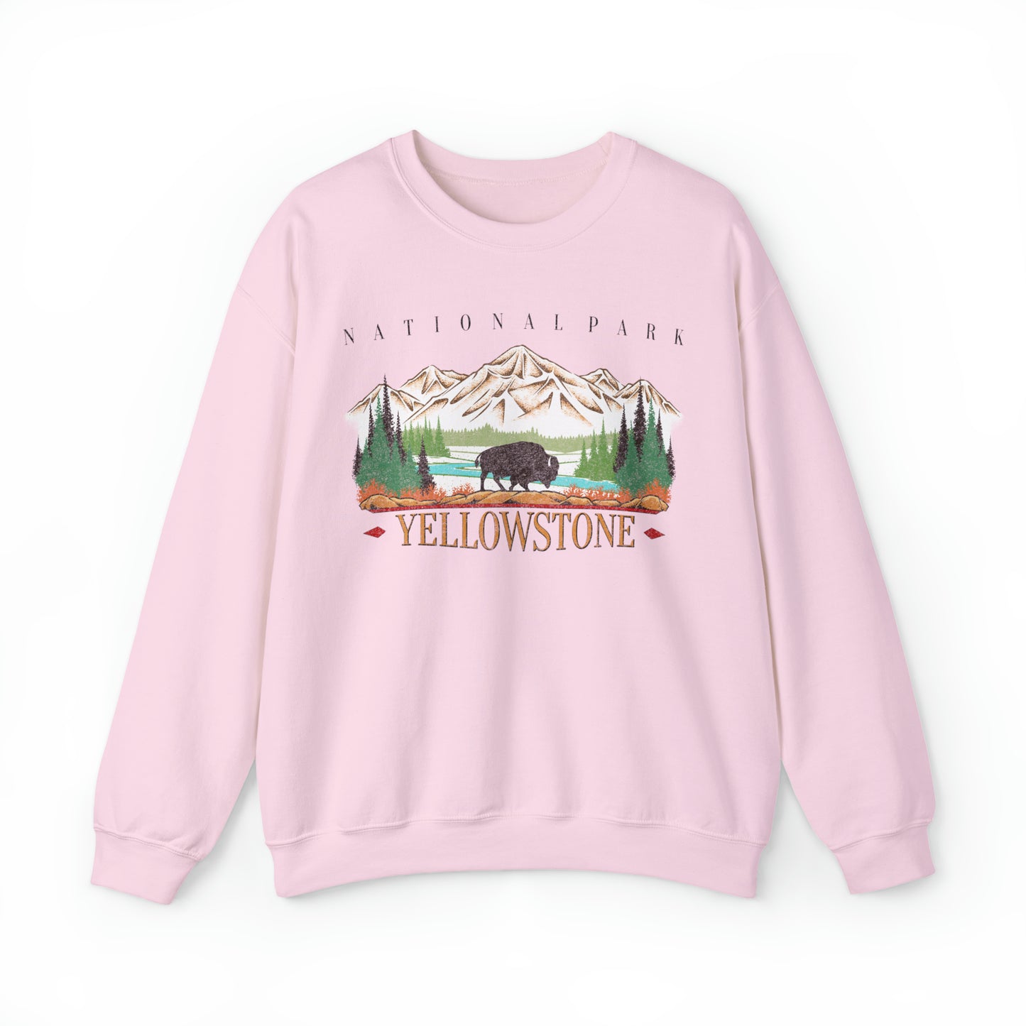 Vintage Yellowstone National Park Pullover Sweatshirt