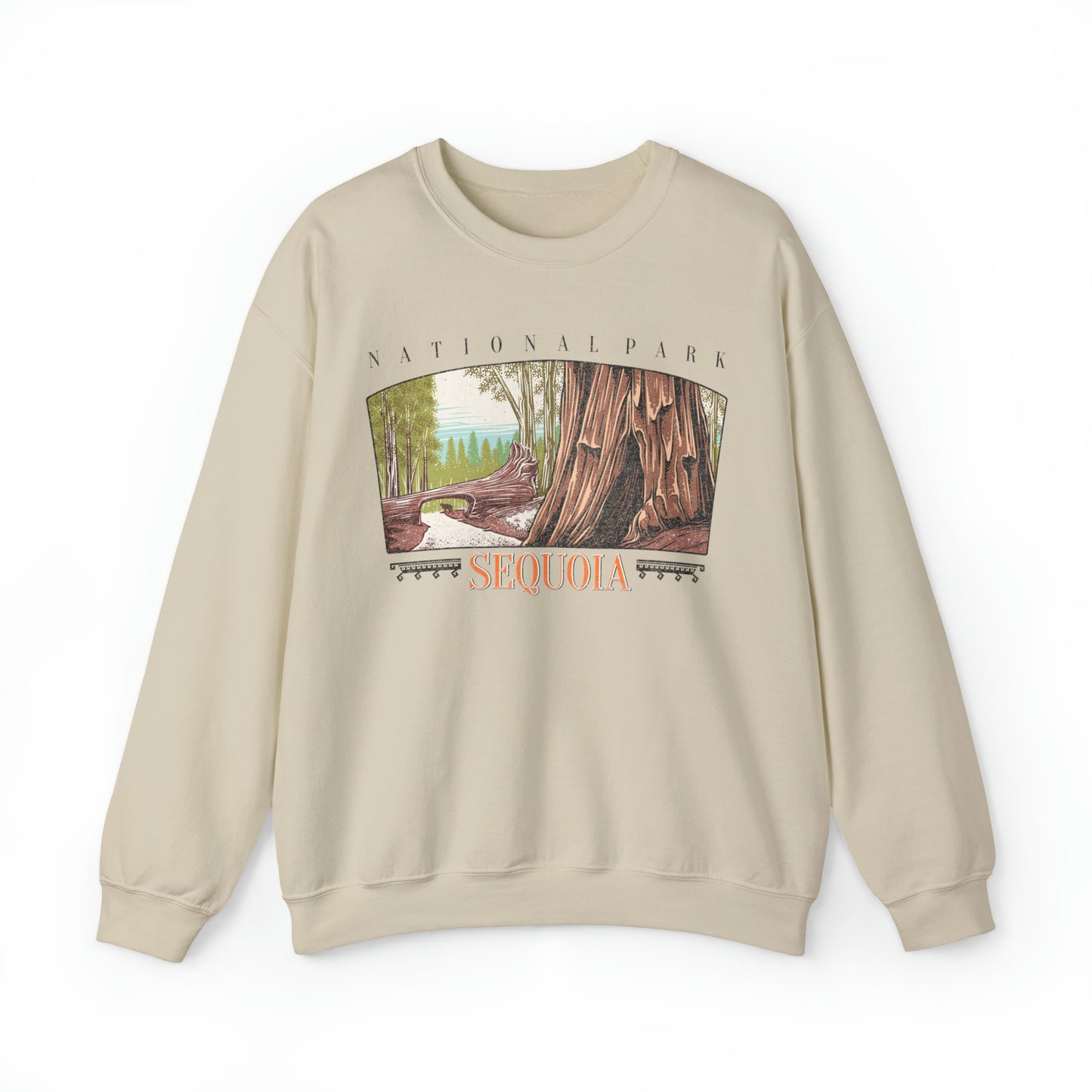 Vintage Sequoia National Park Pullover Sweatshirt