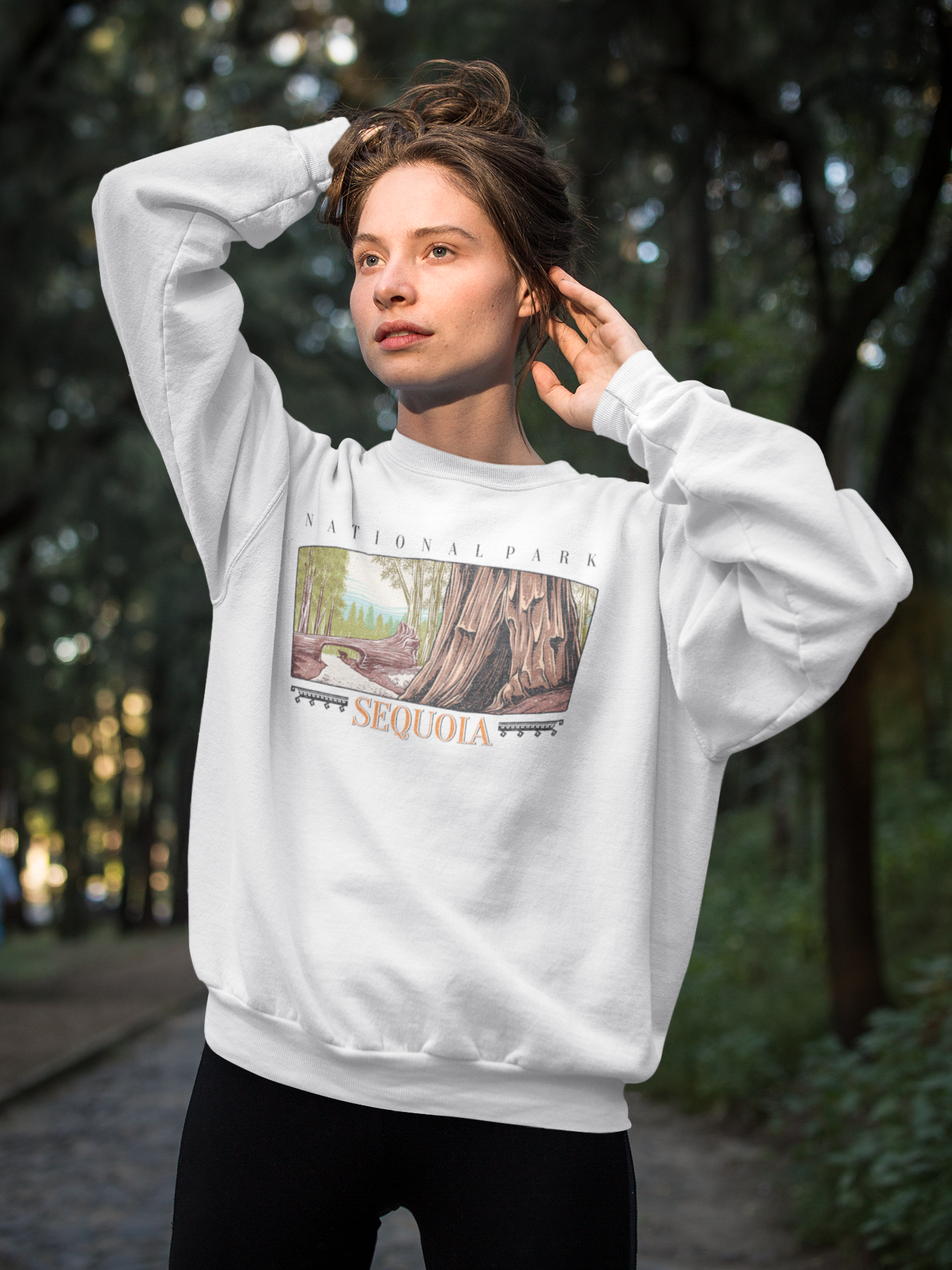 Vintage Sequoia National Park Pullover Sweatshirt