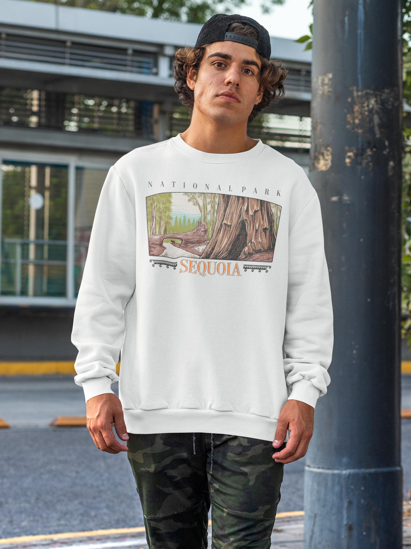 Vintage Sequoia National Park Pullover Sweatshirt