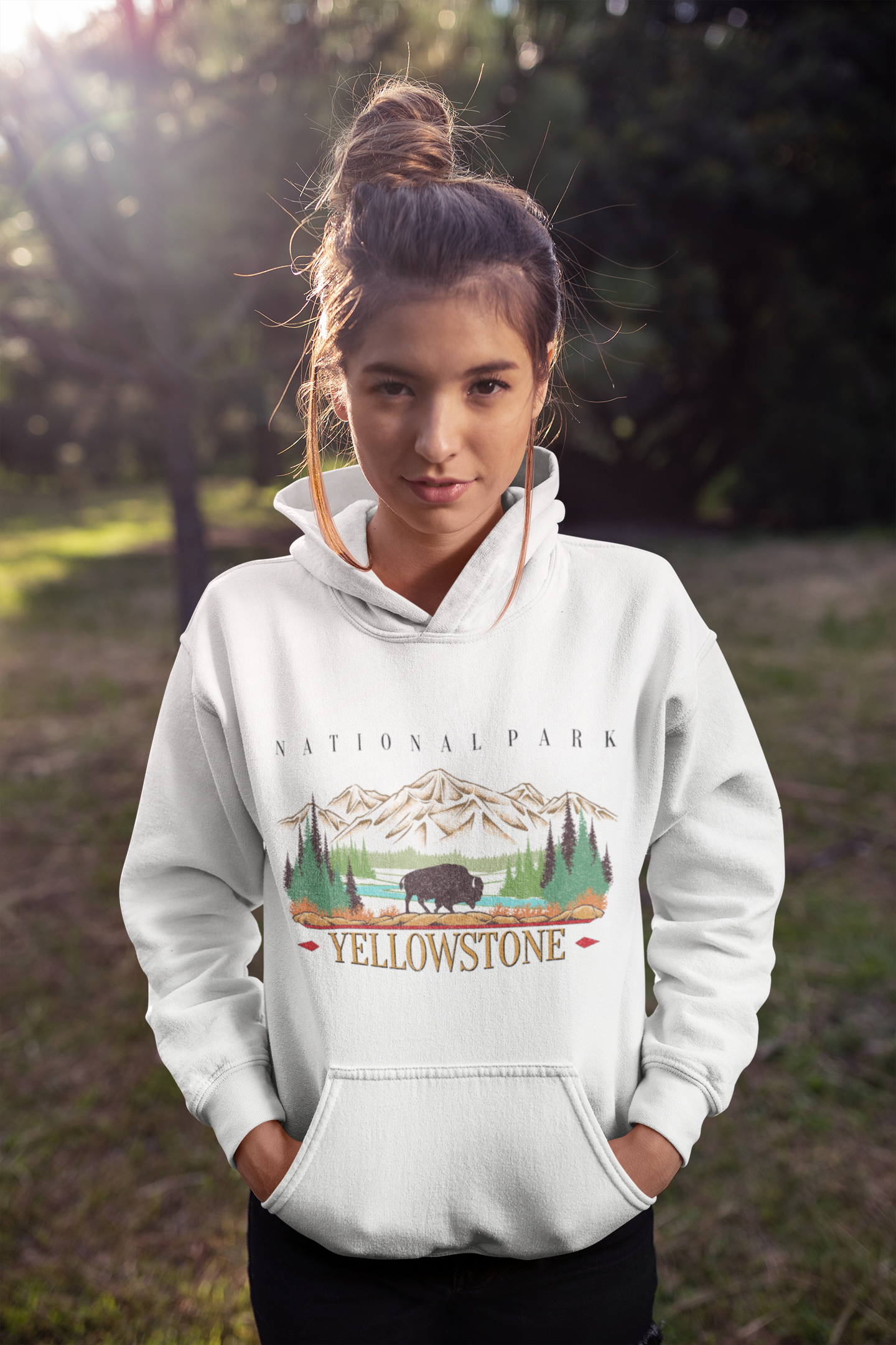 Vintage Yellowstone National Park Hoodie