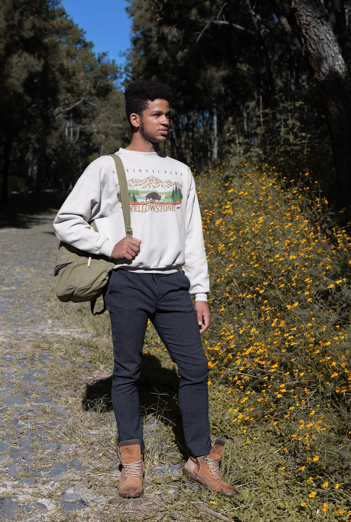 Vintage Yellowstone National Park Pullover Sweatshirt