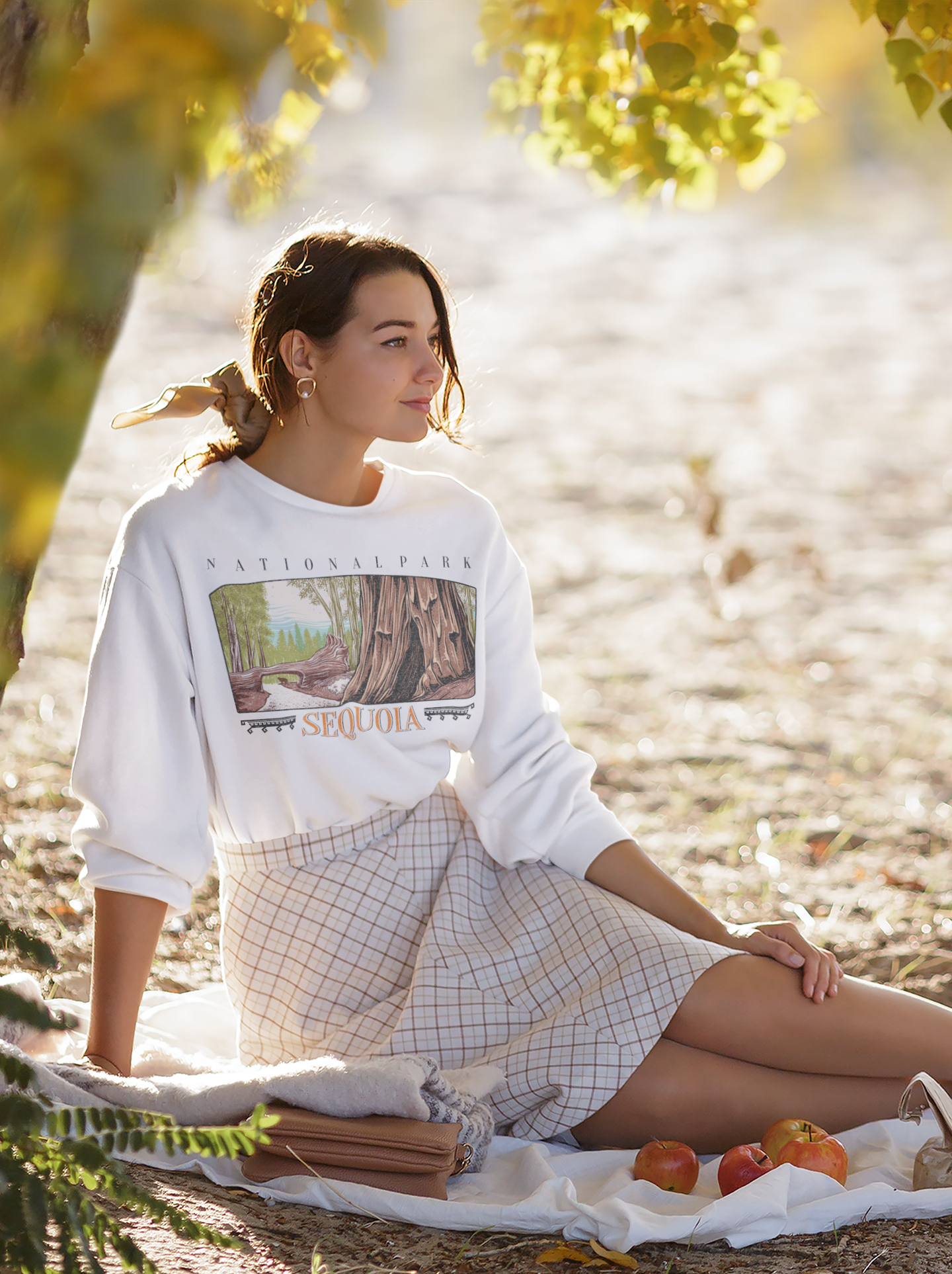 Vintage Sequoia National Park Pullover Sweatshirt