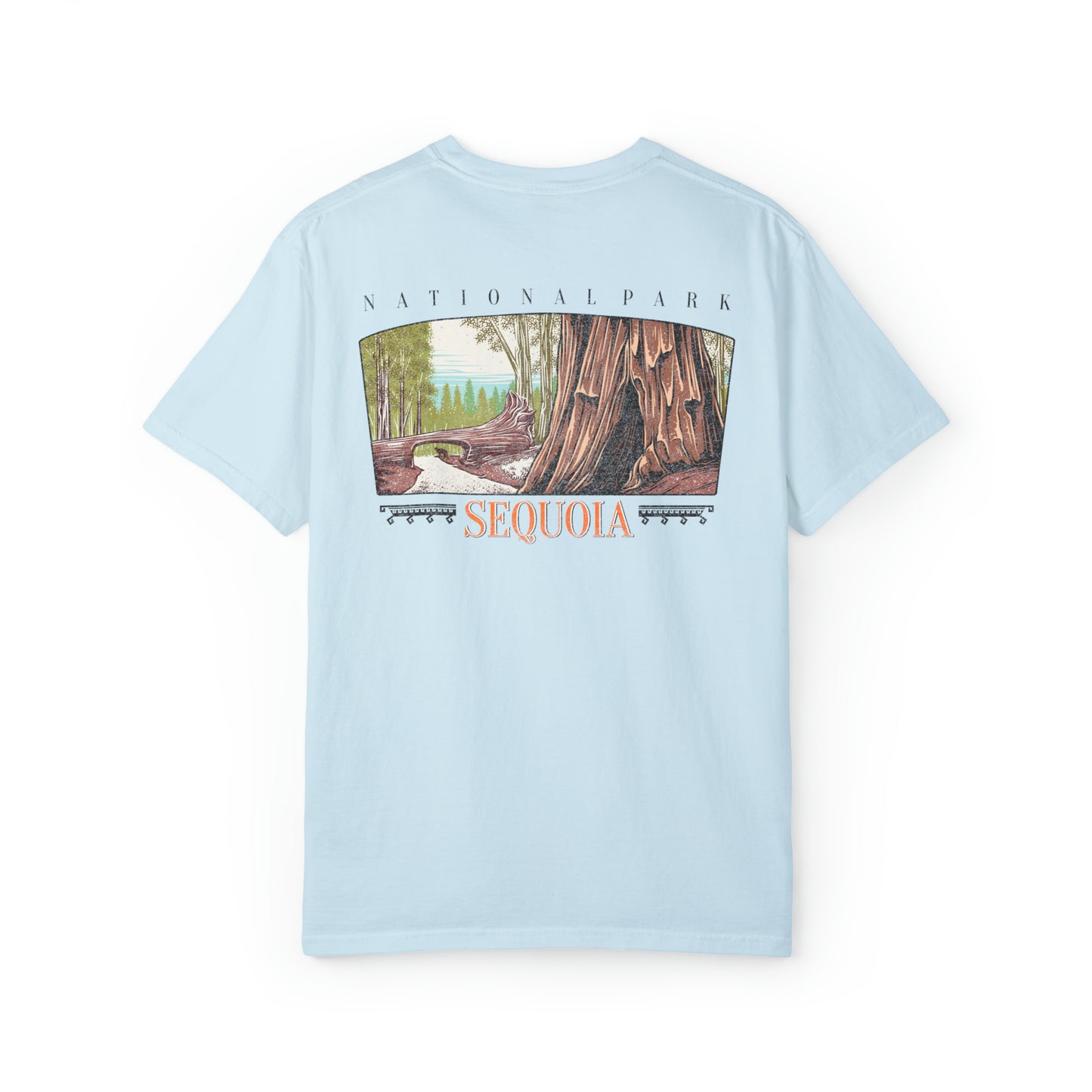 Vintage Sequoia National Park Back Graphic Tee Shirt