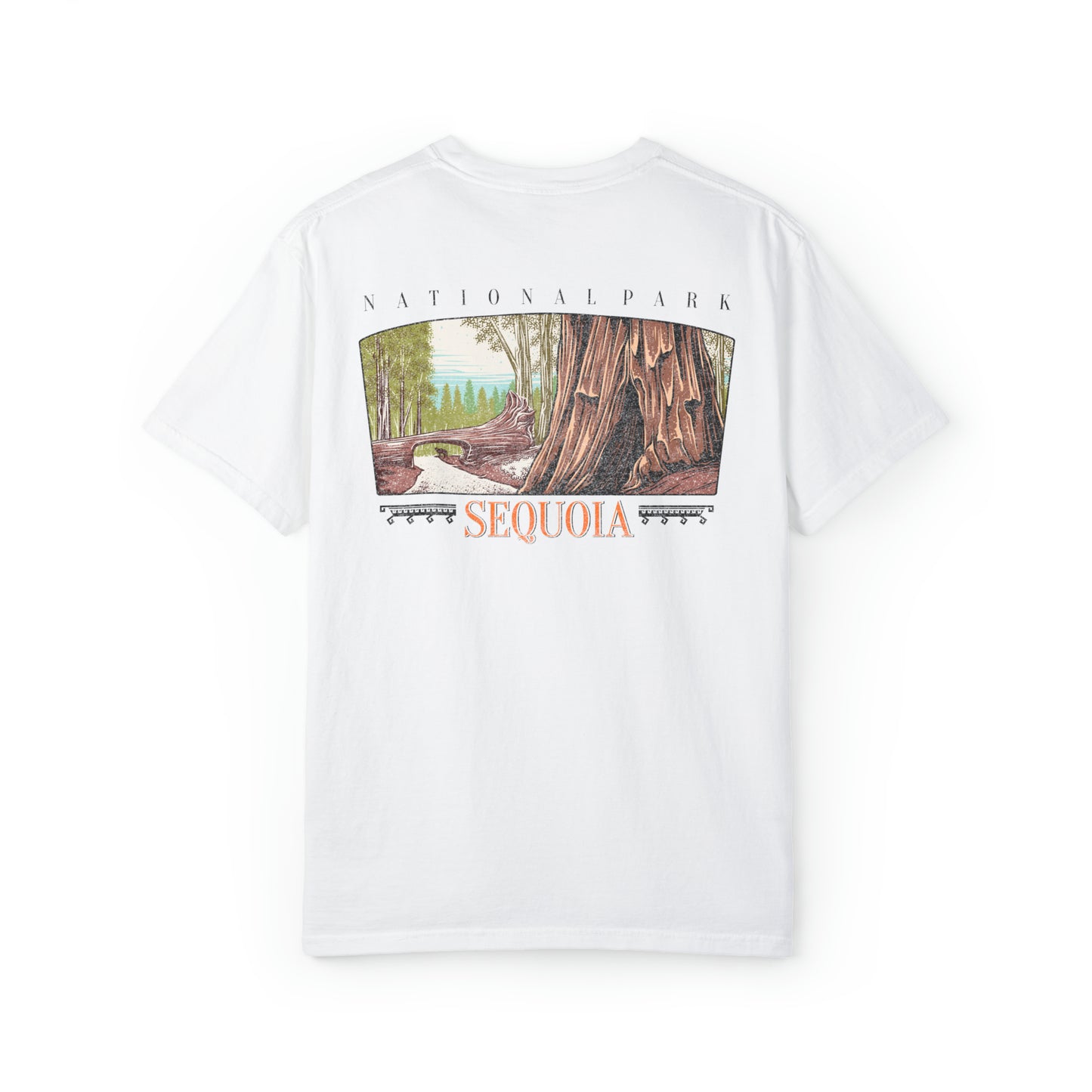 Vintage Sequoia National Park Back Graphic Tee Shirt