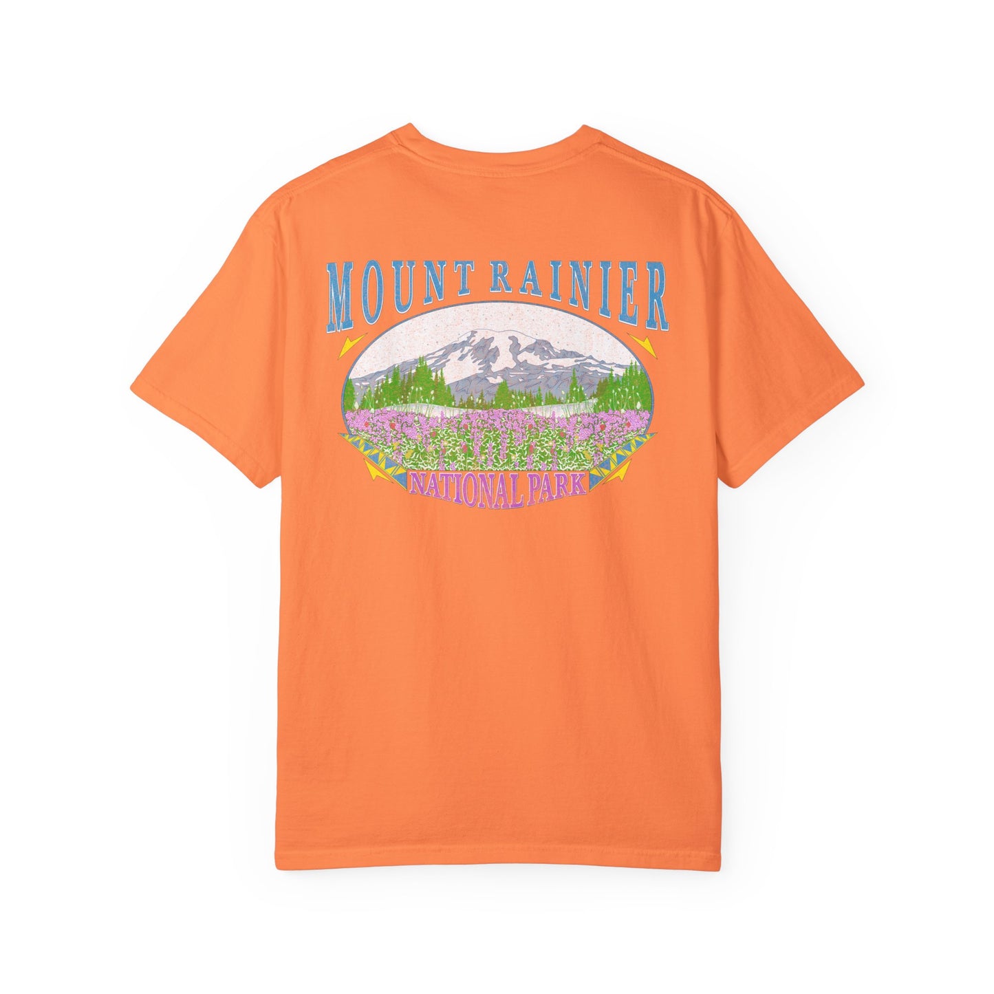 Vintage Rainier National Park Back Graphic Tee Shirt