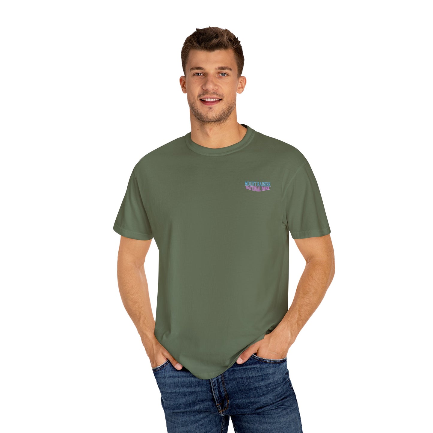 Vintage Rainier National Park Back Graphic Tee Shirt