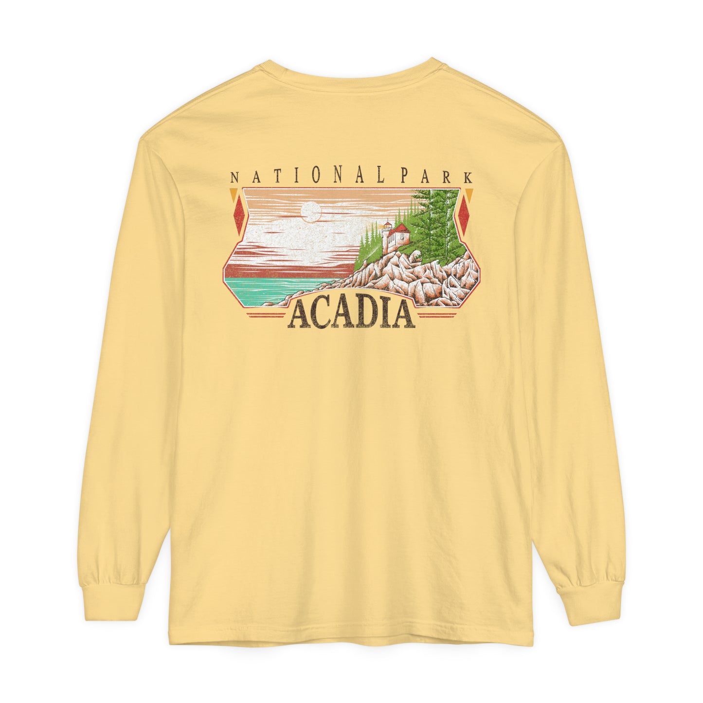 Vintage Acadia National Park Long Sleeve Shirt