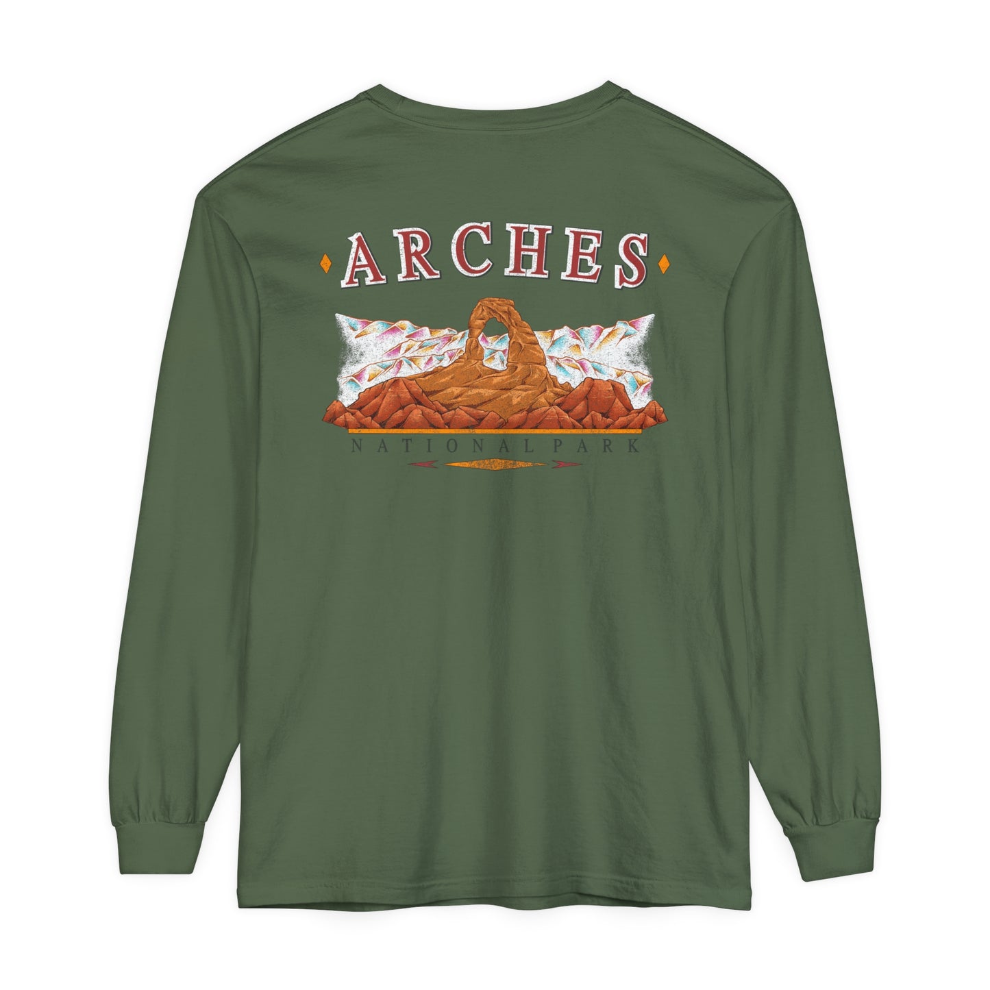 Vintage Arches National Park Long Sleeve Shirt