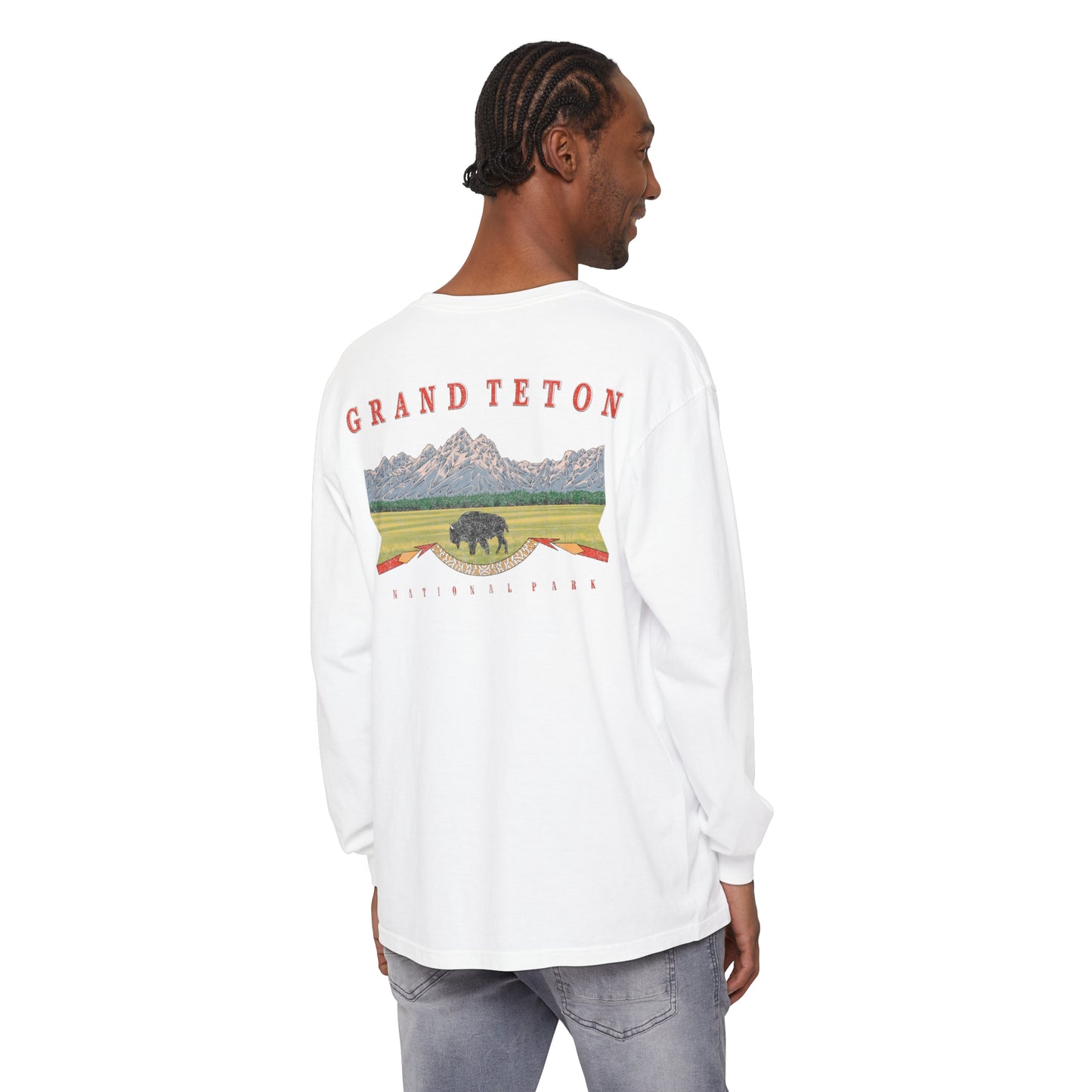 Vintage Grand Teton National Park Long Sleeve Shirt