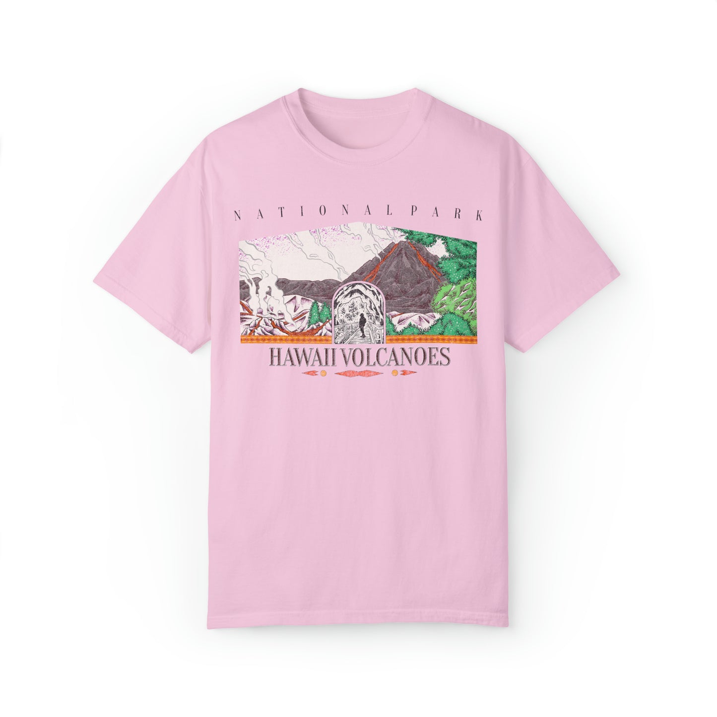 Vintage Hawaii Volcanoes National Park Tee Shirt