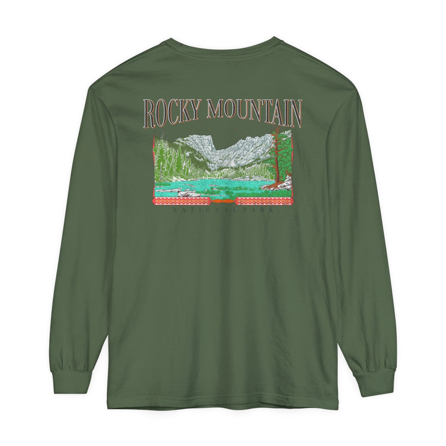 Vintage Rocky Mountain National Park Long Sleeve Shirt