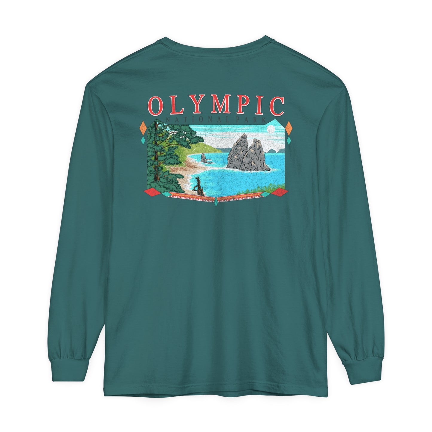 Vintage Olympic National Park Long Sleeve Shirt