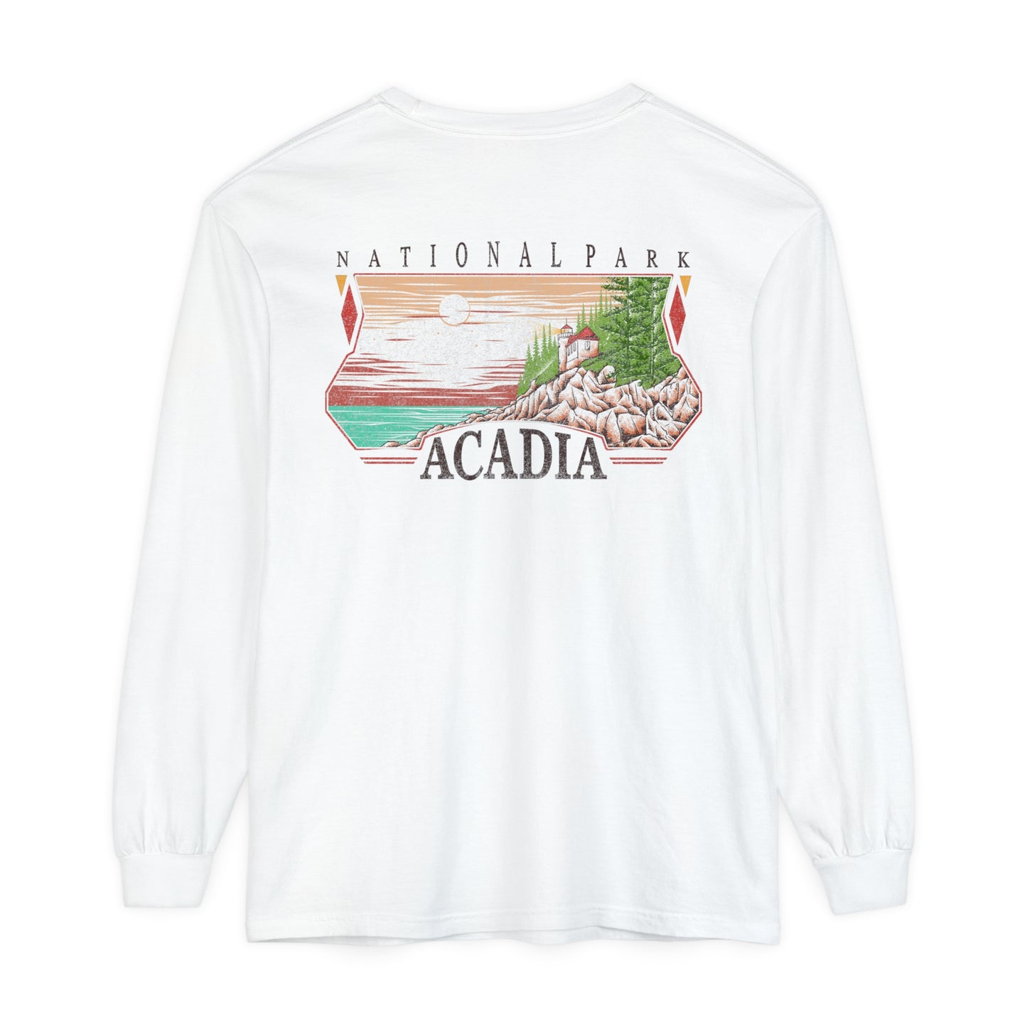 Vintage Acadia National Park Long Sleeve Shirt