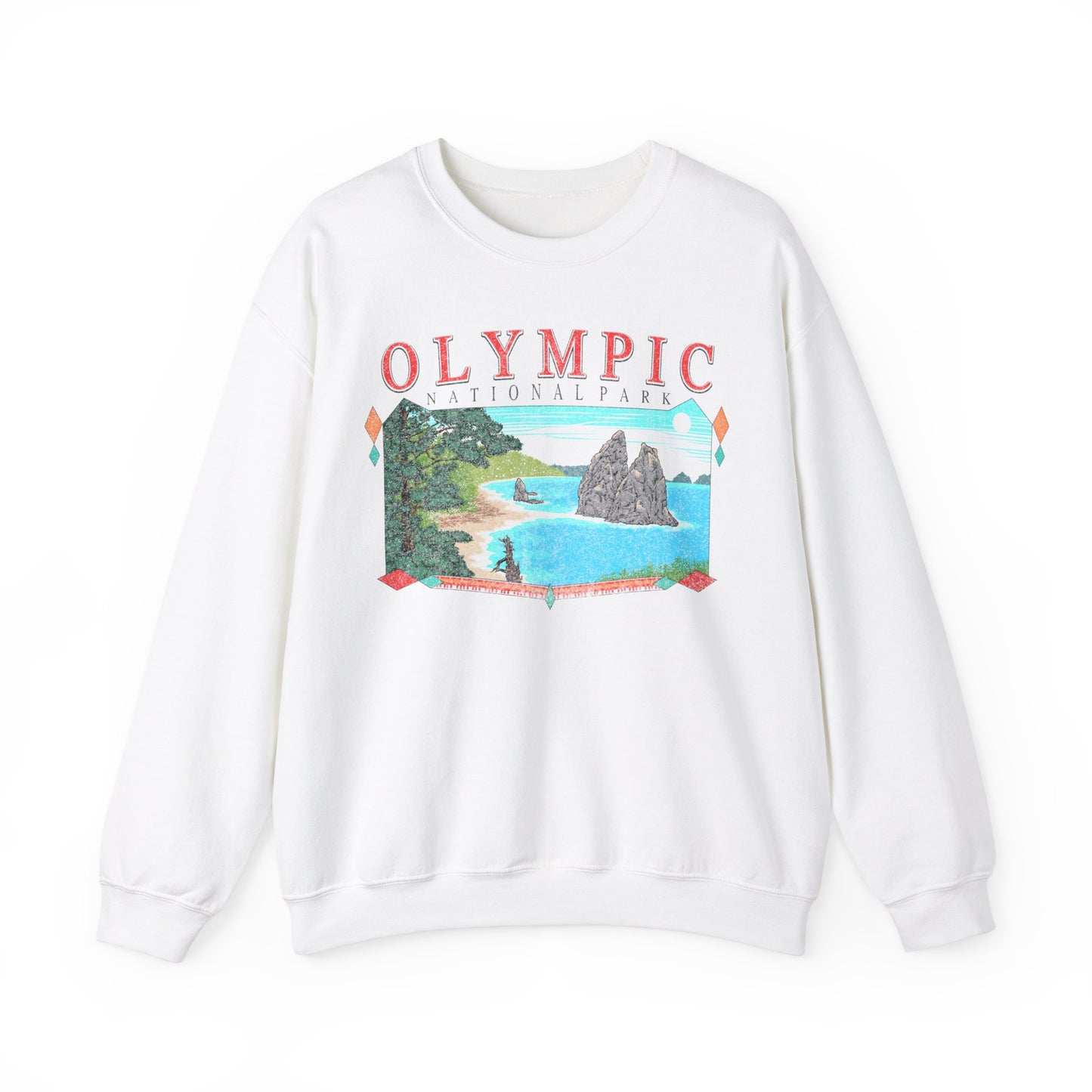 Vintage Olympic National Park Pullover Sweatshirt