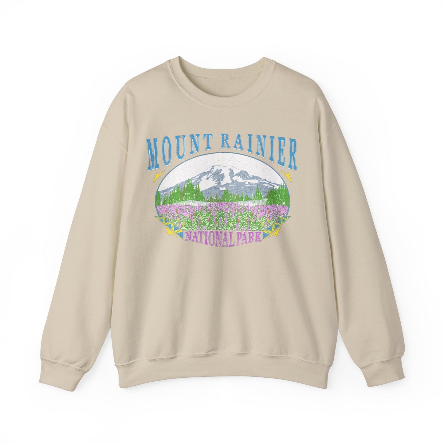 Vintage Rainier National Park Pullover Sweatshirt