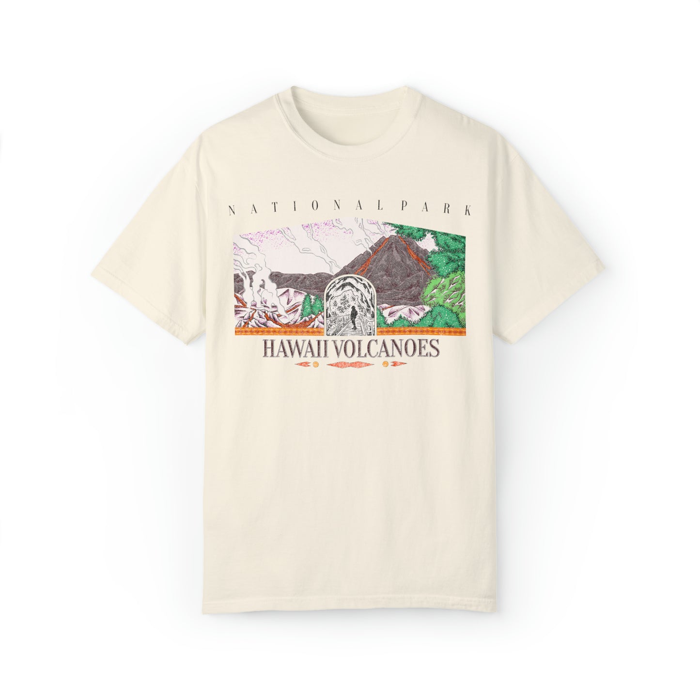 Vintage Hawaii Volcanoes National Park Tee Shirt