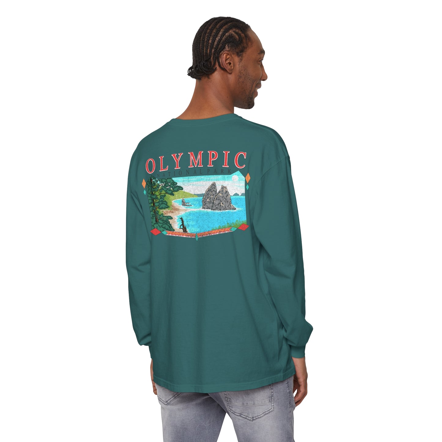 Vintage Olympic National Park Long Sleeve Shirt