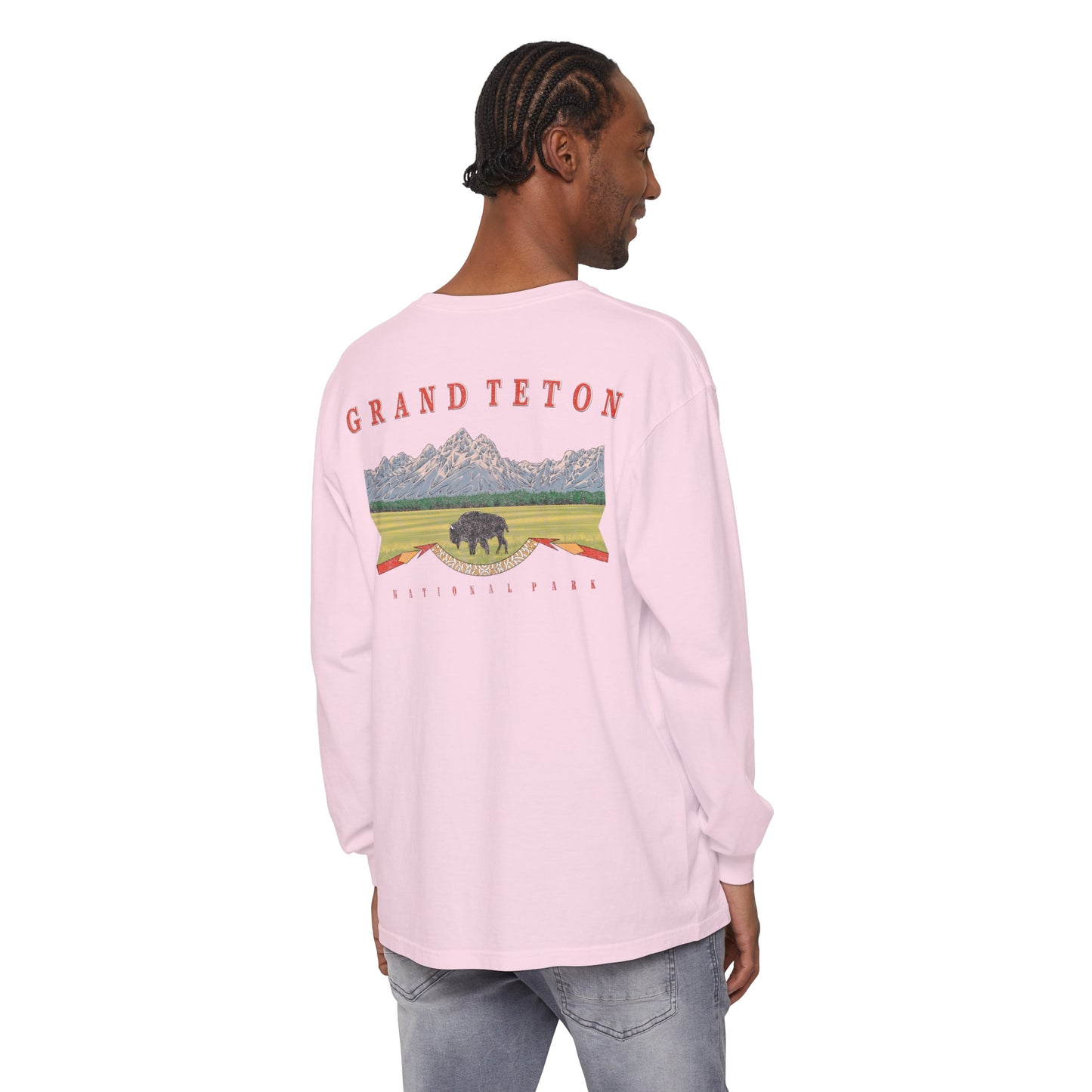 Vintage Grand Teton National Park Long Sleeve Shirt