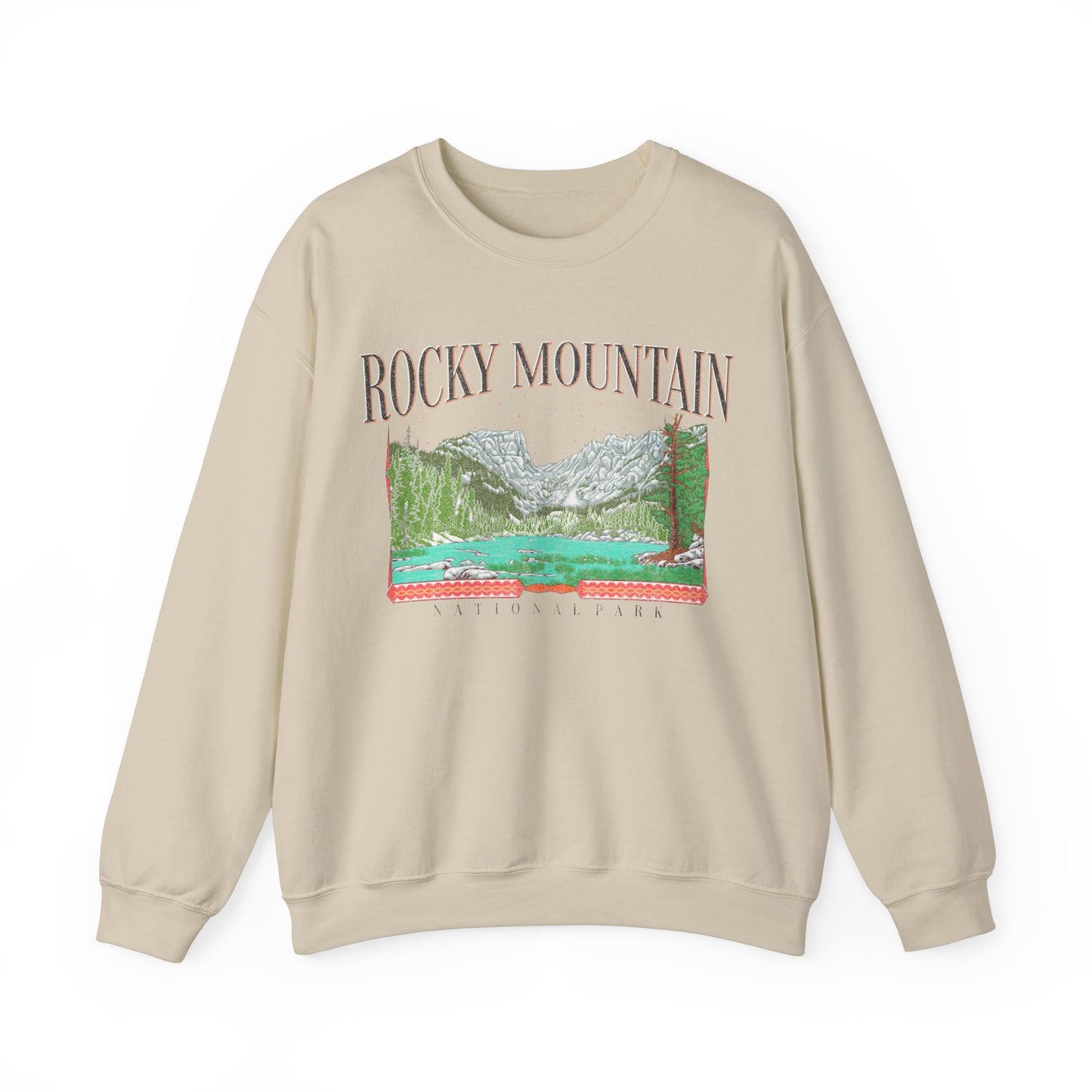 Vintage Rocky Mountain National Park Pullover Sweatshirt