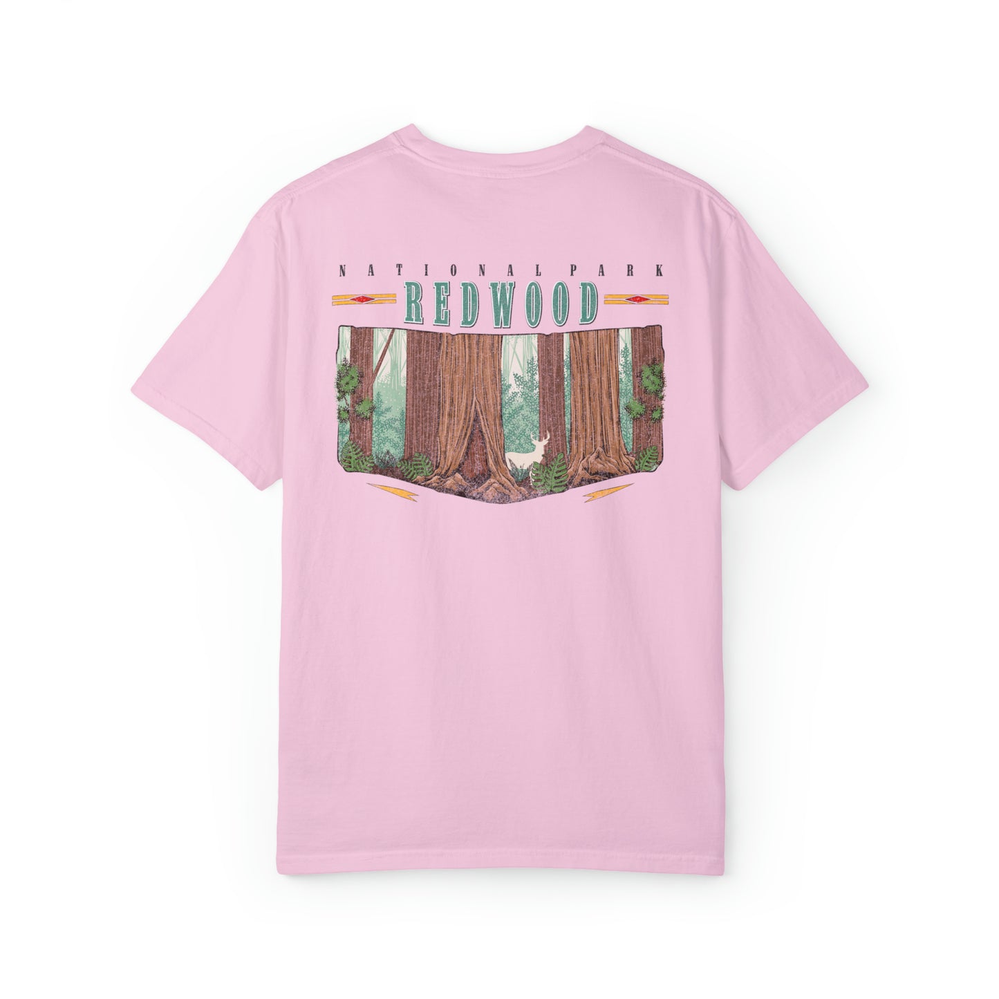 Vintage Redwood National Park Back Graphic Tee Shirt