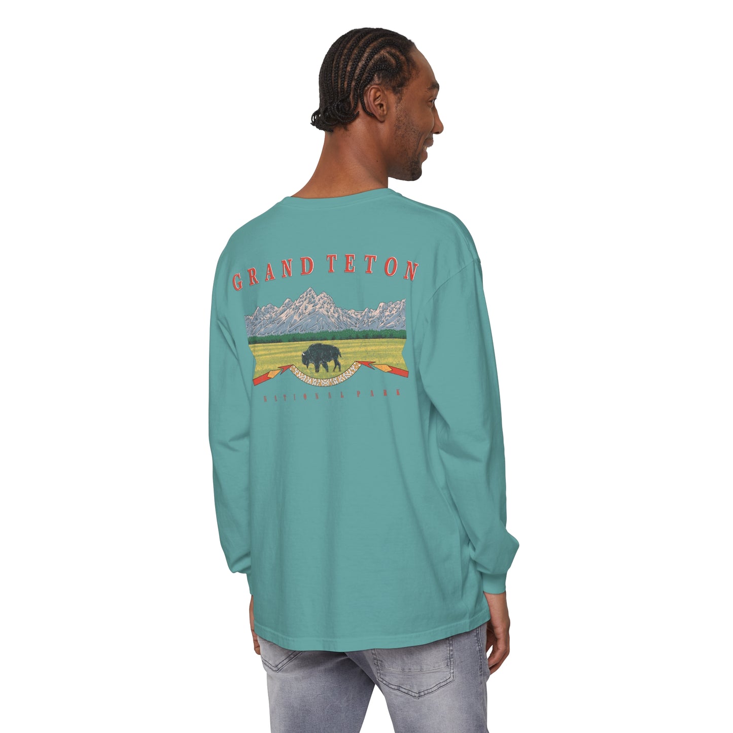 Vintage Grand Teton National Park Long Sleeve Shirt