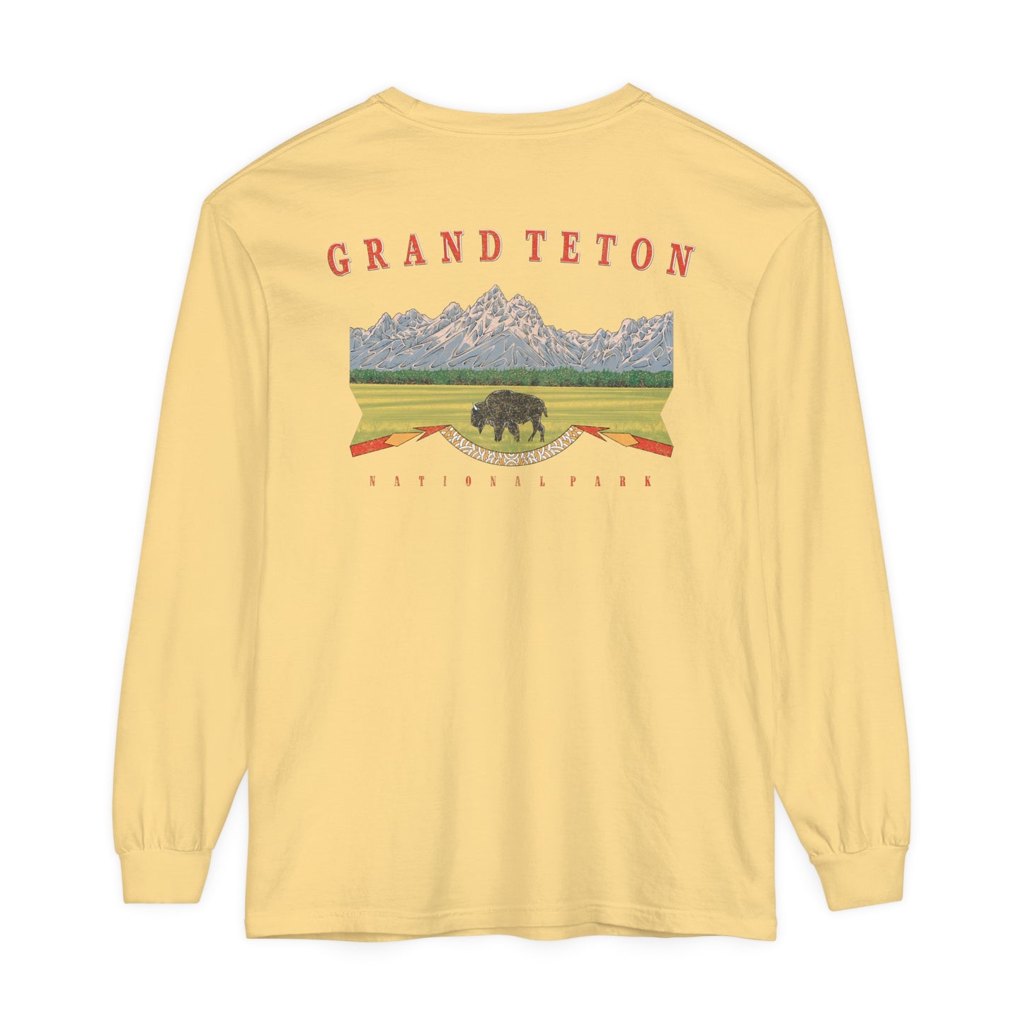 Vintage Grand Teton National Park Long Sleeve Shirt