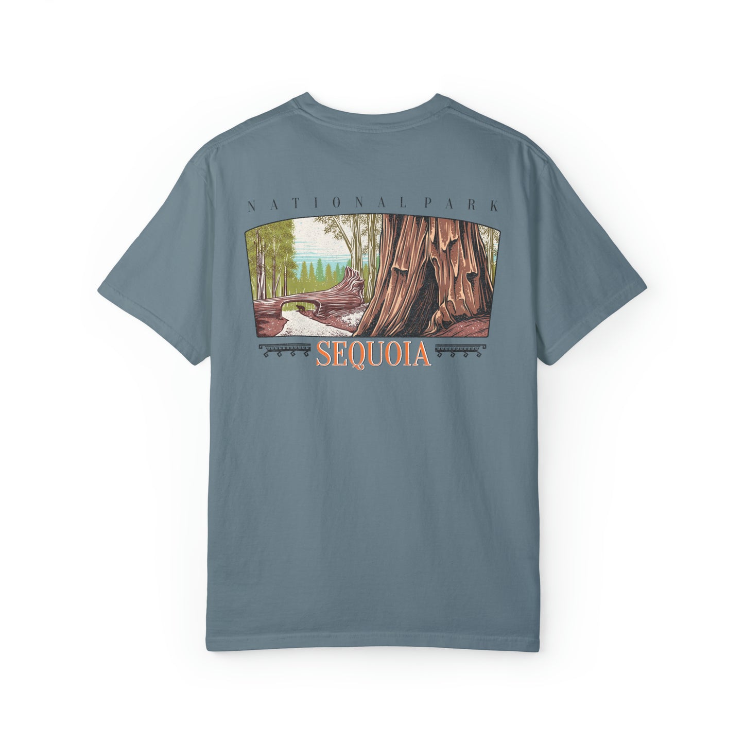 Vintage Sequoia National Park Back Graphic Tee Shirt