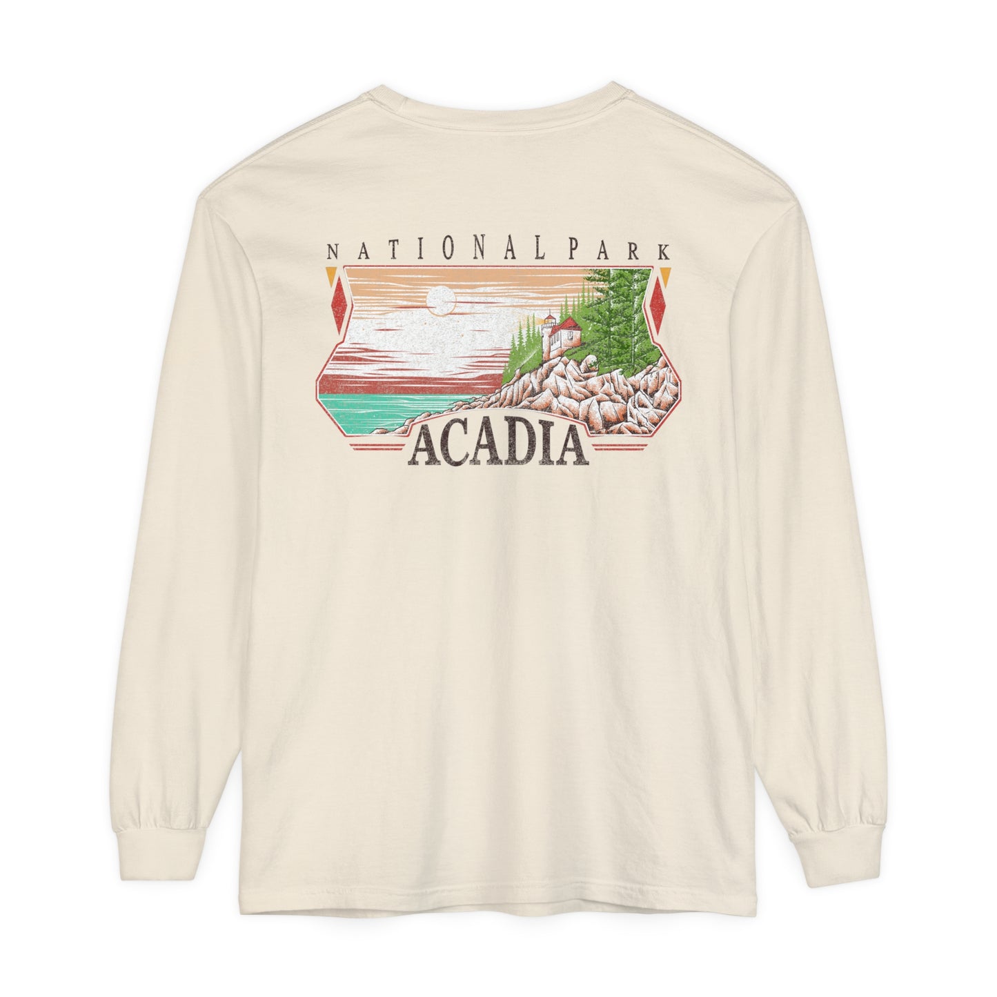 Vintage Acadia National Park Long Sleeve Shirt