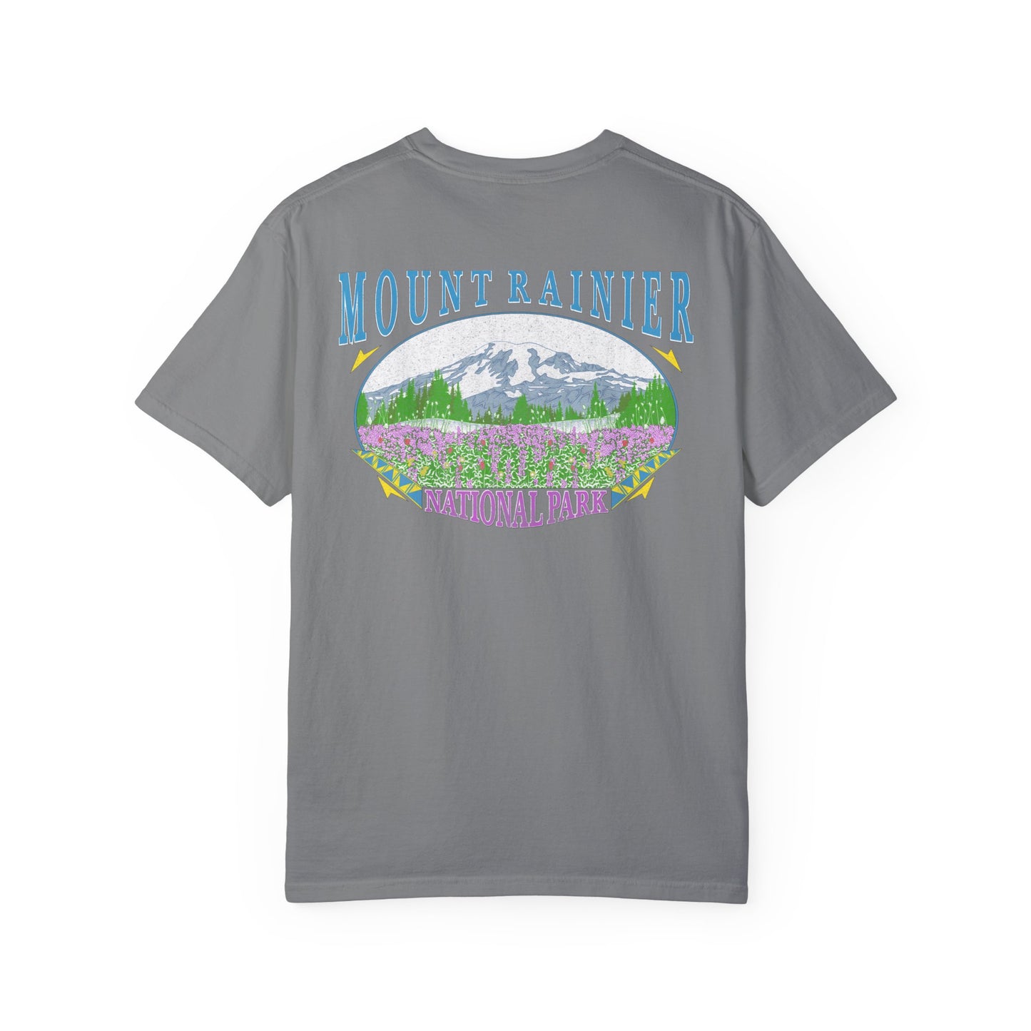 Vintage Rainier National Park Back Graphic Tee Shirt