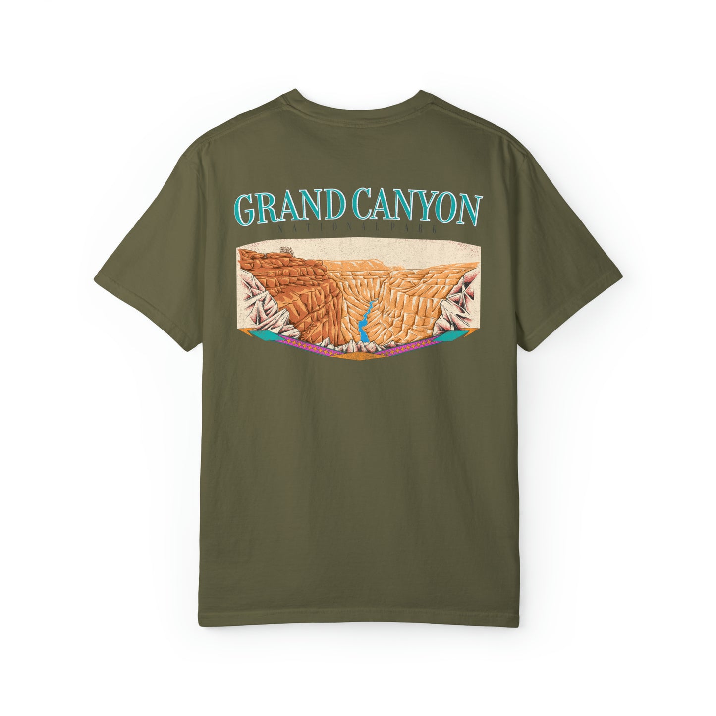 Vintage Grand Canyon National Park Back Graphic Tee Shirt