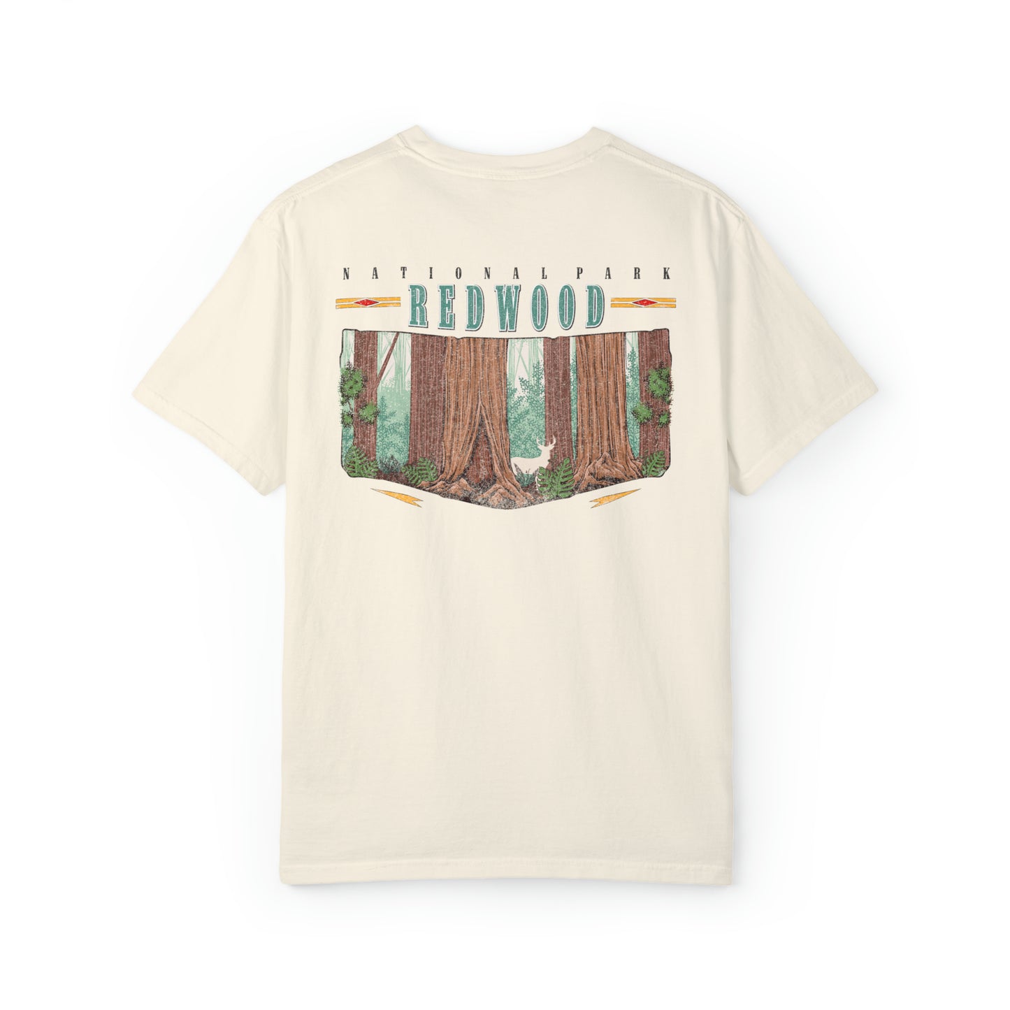 Vintage Redwood National Park Back Graphic Tee Shirt