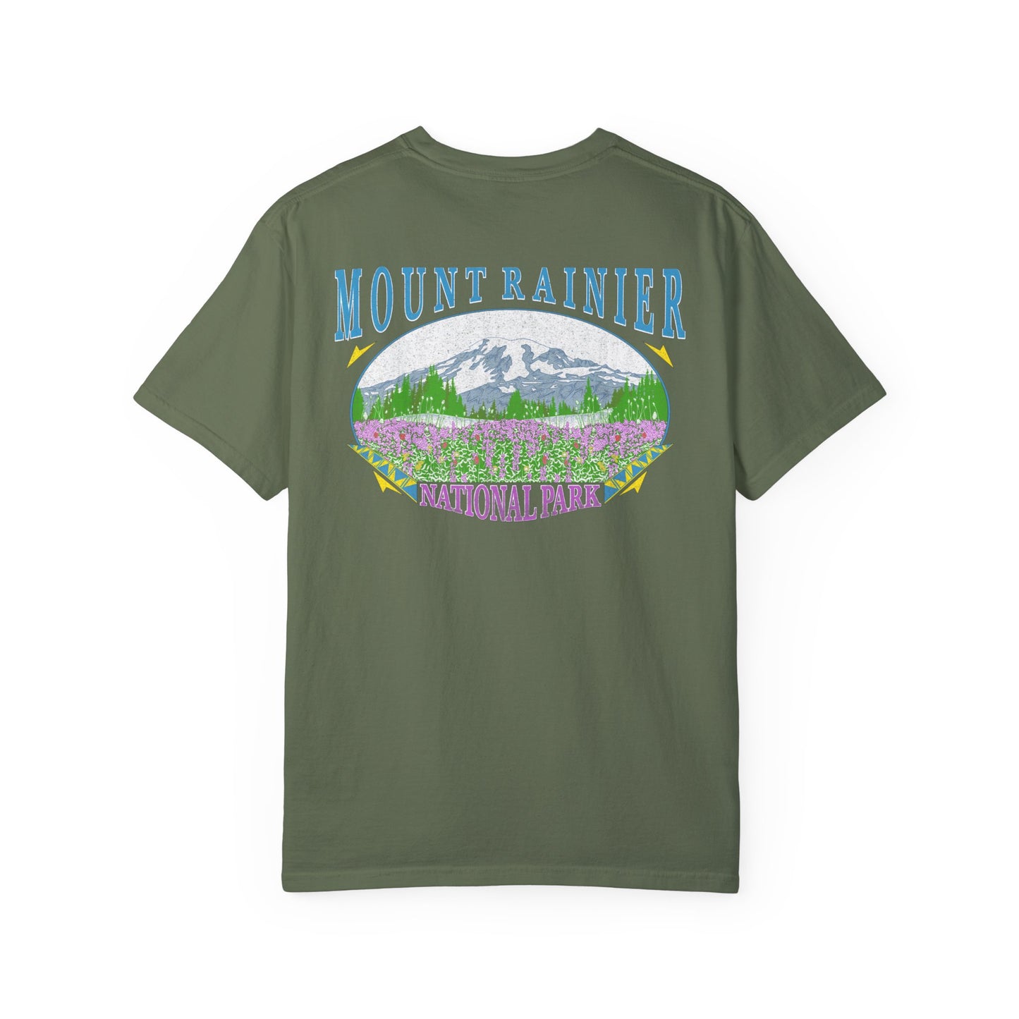 Vintage Rainier National Park Back Graphic Tee Shirt