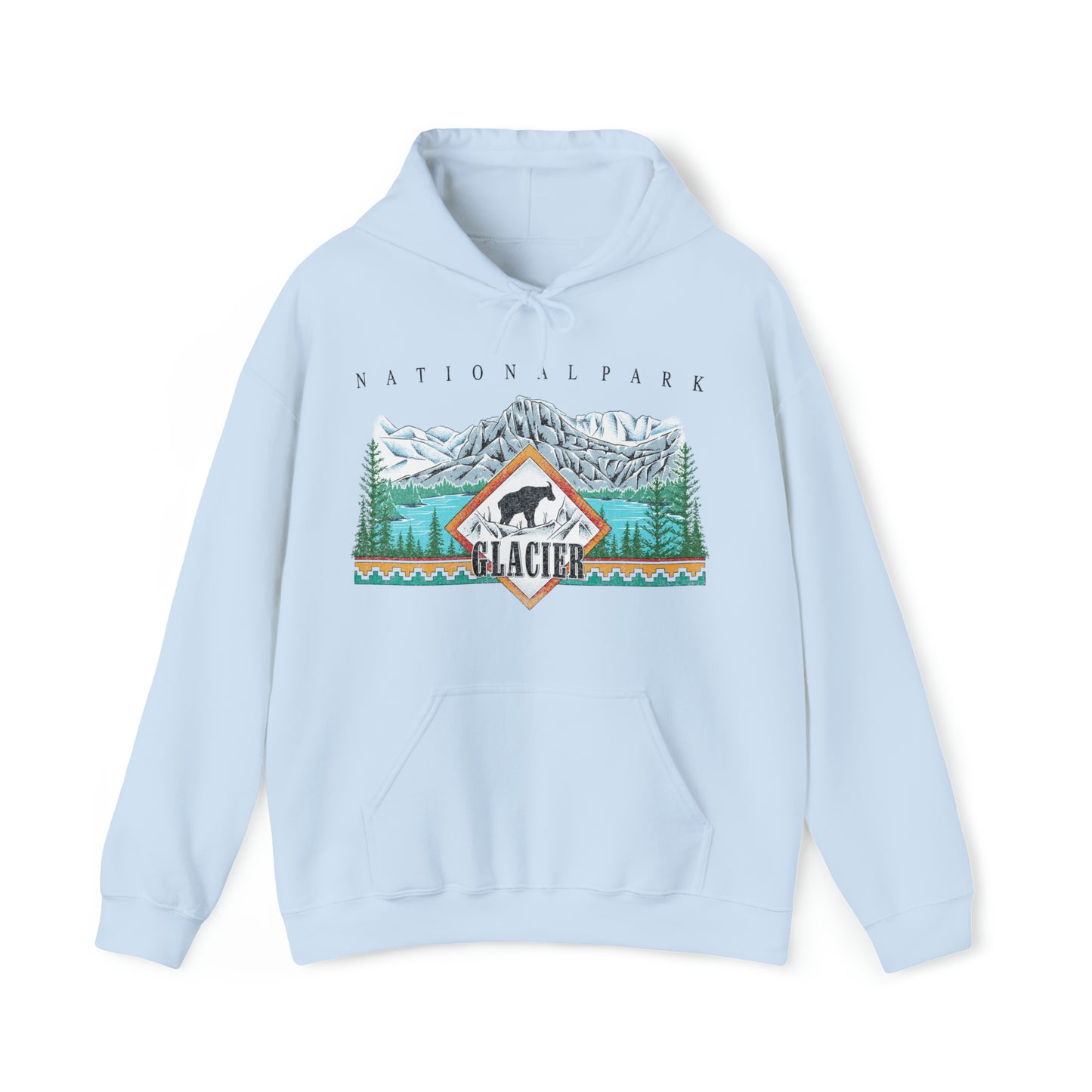 Vintage Glacier National Park Hoodie