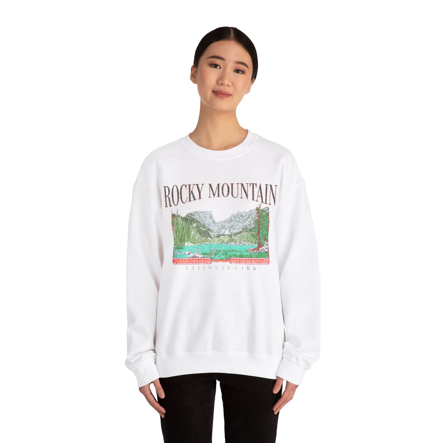 Vintage Rocky Mountain National Park Pullover Sweatshirt