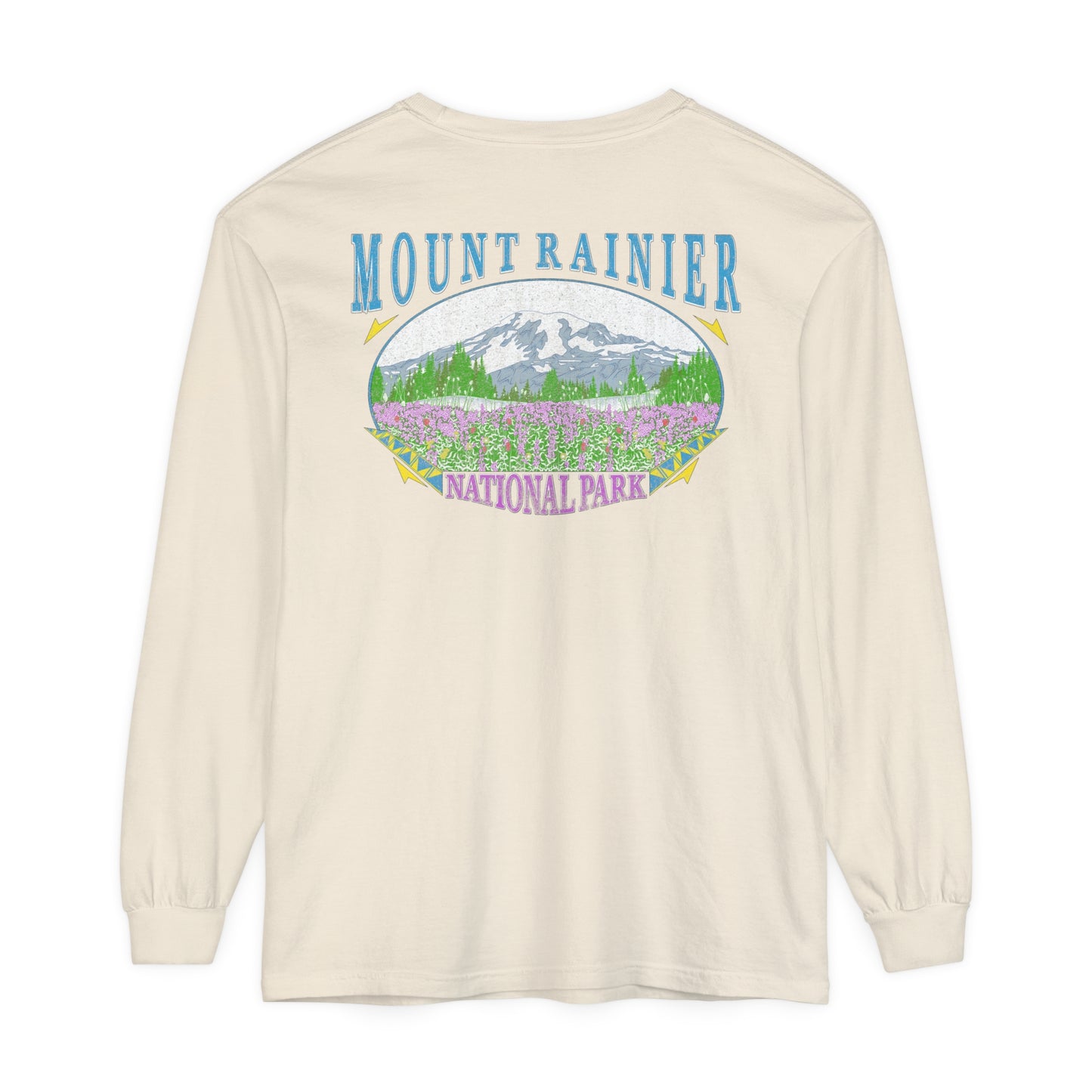 Vintage Rainier National Park Long Sleeve Shirt