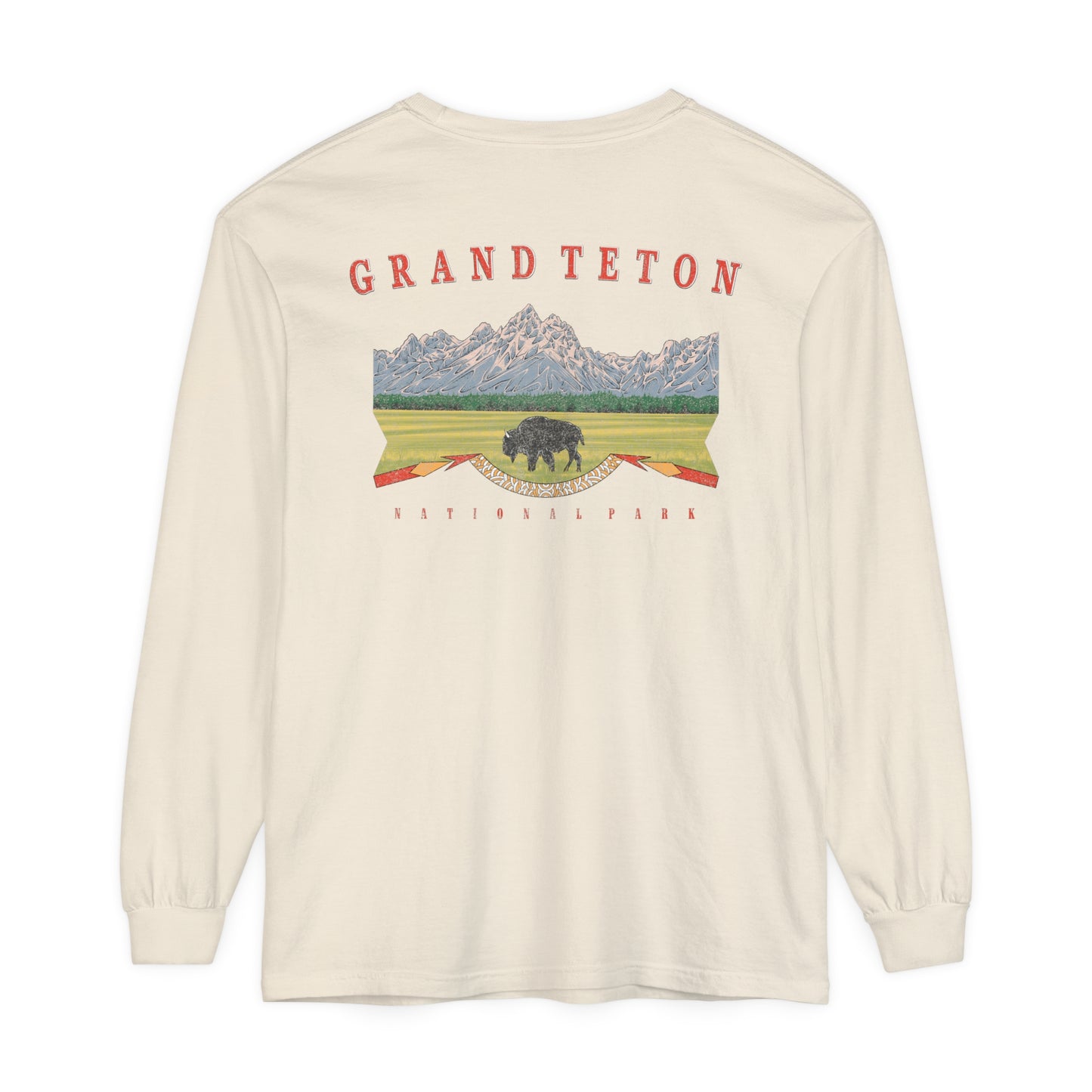 Vintage Grand Teton National Park Long Sleeve Shirt