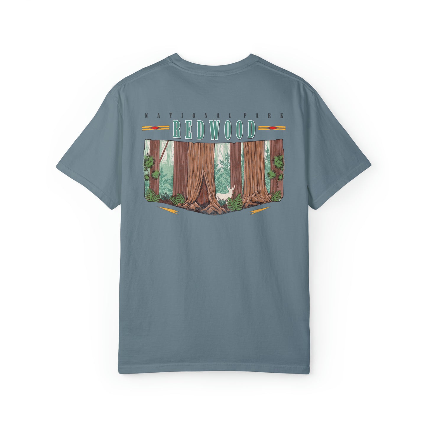 Vintage Redwood National Park Back Graphic Tee Shirt