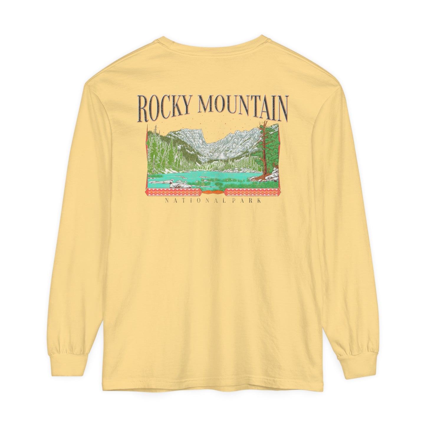 Vintage Rocky Mountain National Park Long Sleeve Shirt