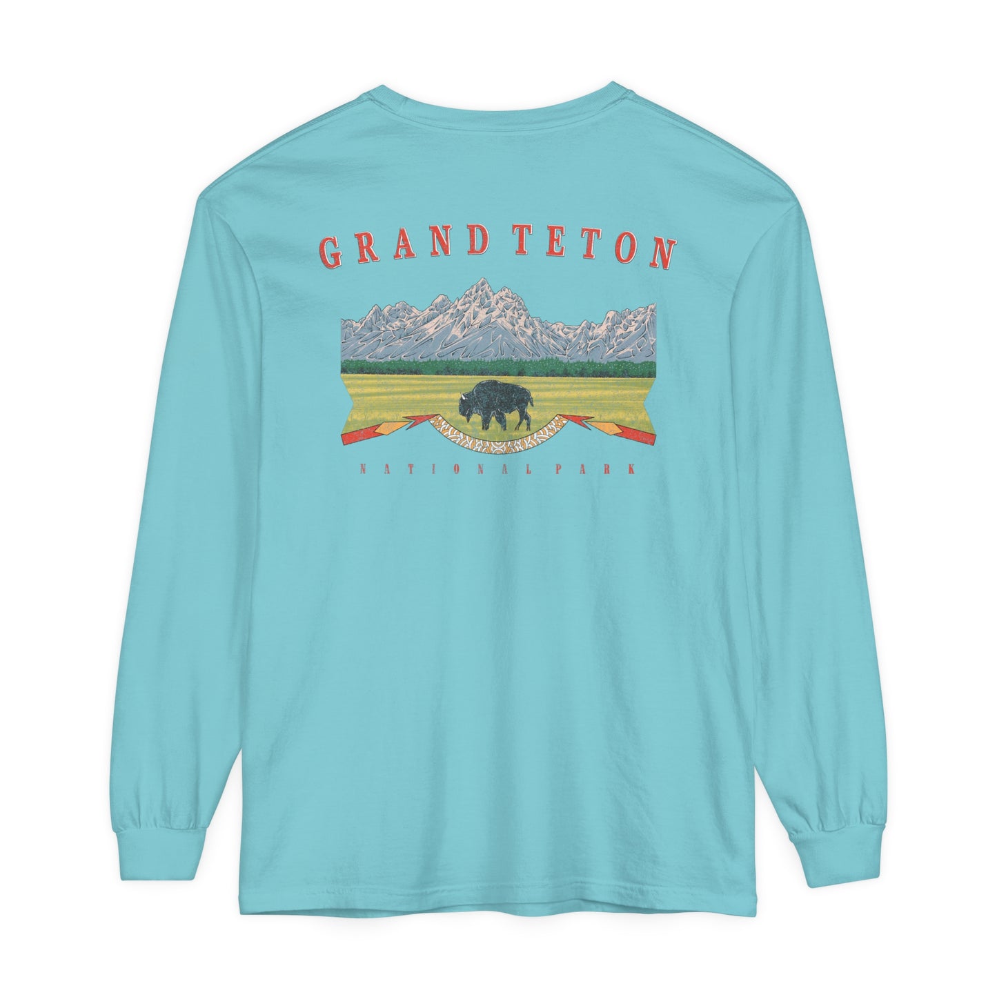 Vintage Grand Teton National Park Long Sleeve Shirt