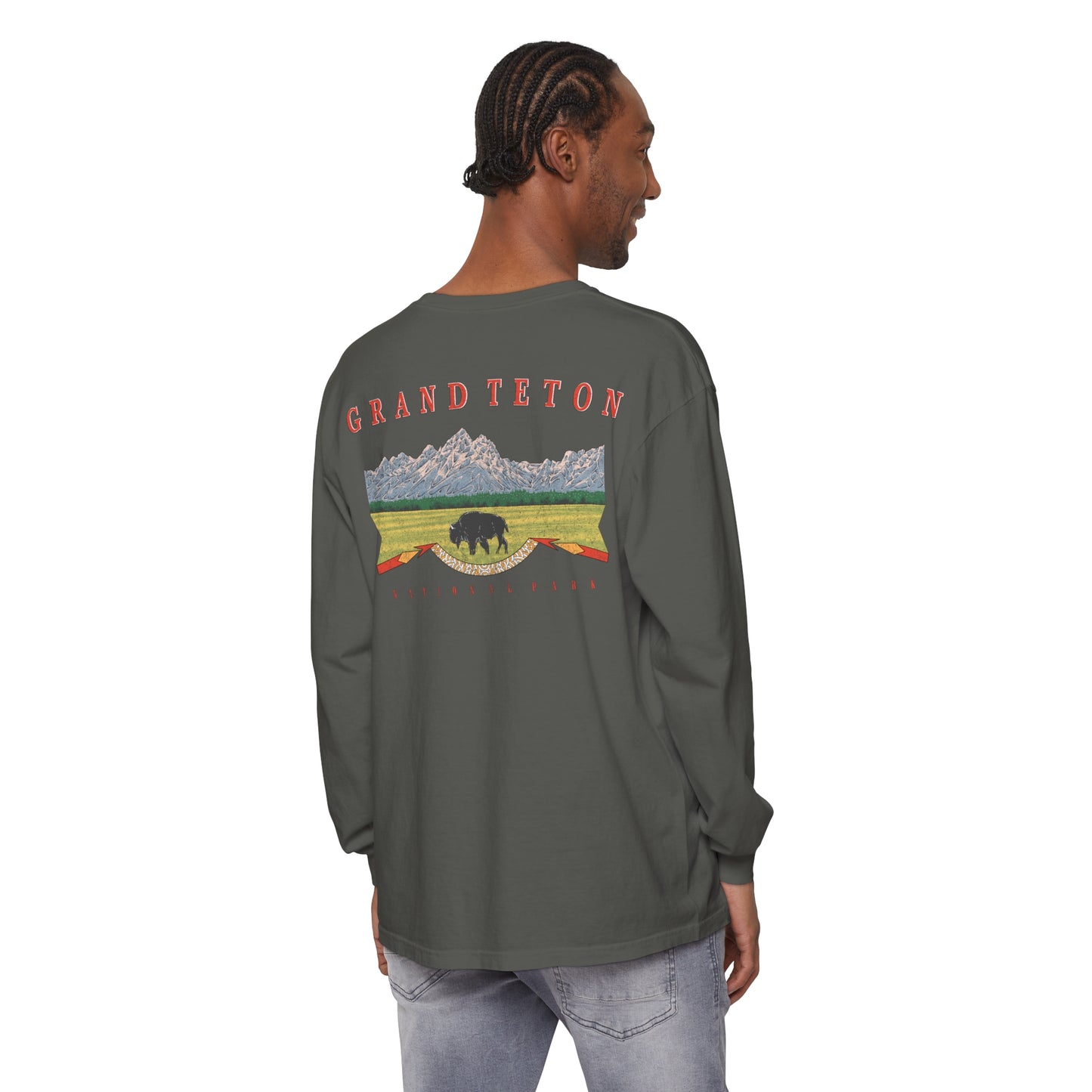 Vintage Grand Teton National Park Long Sleeve Shirt